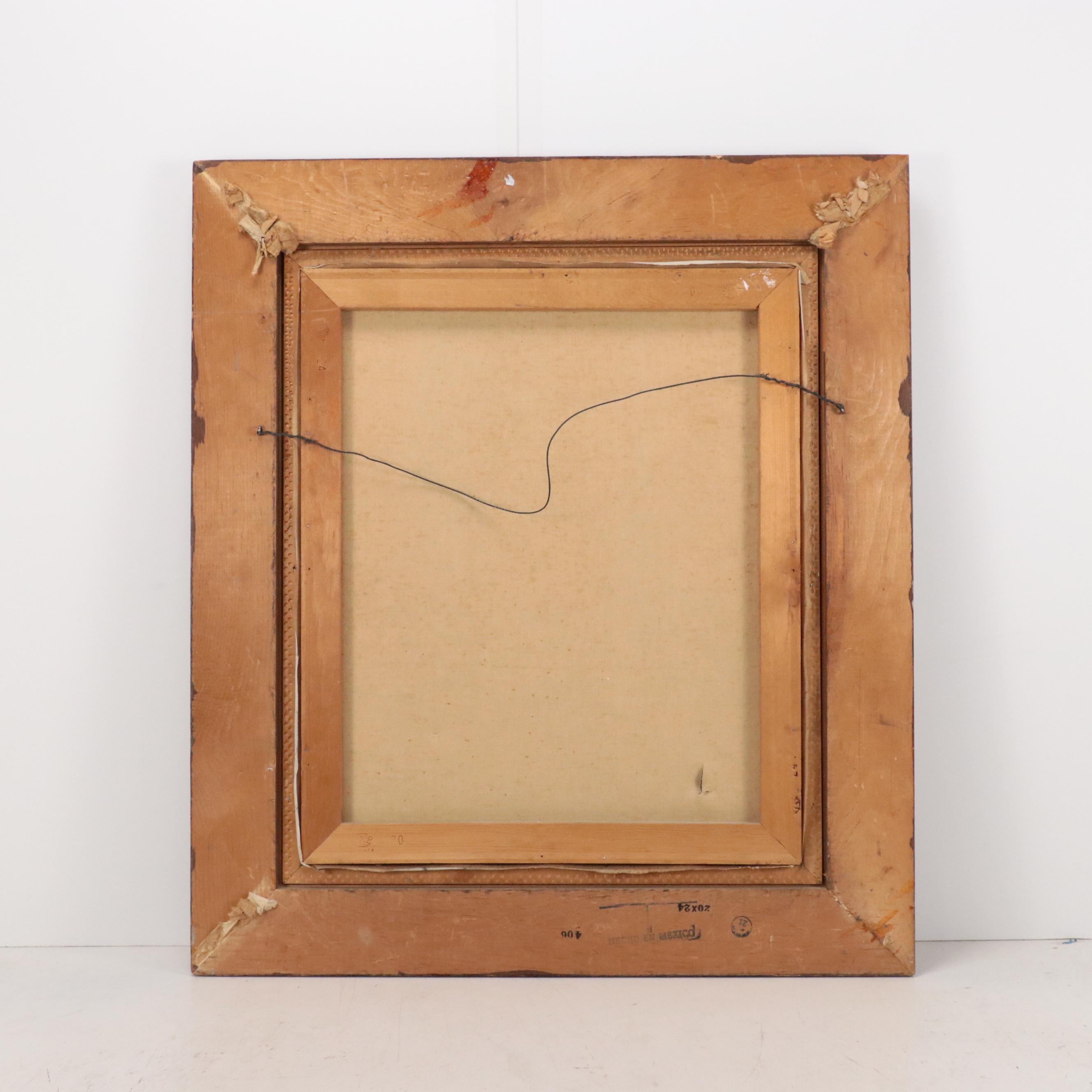 Bollini Oil Painting of Young Boy and Dog