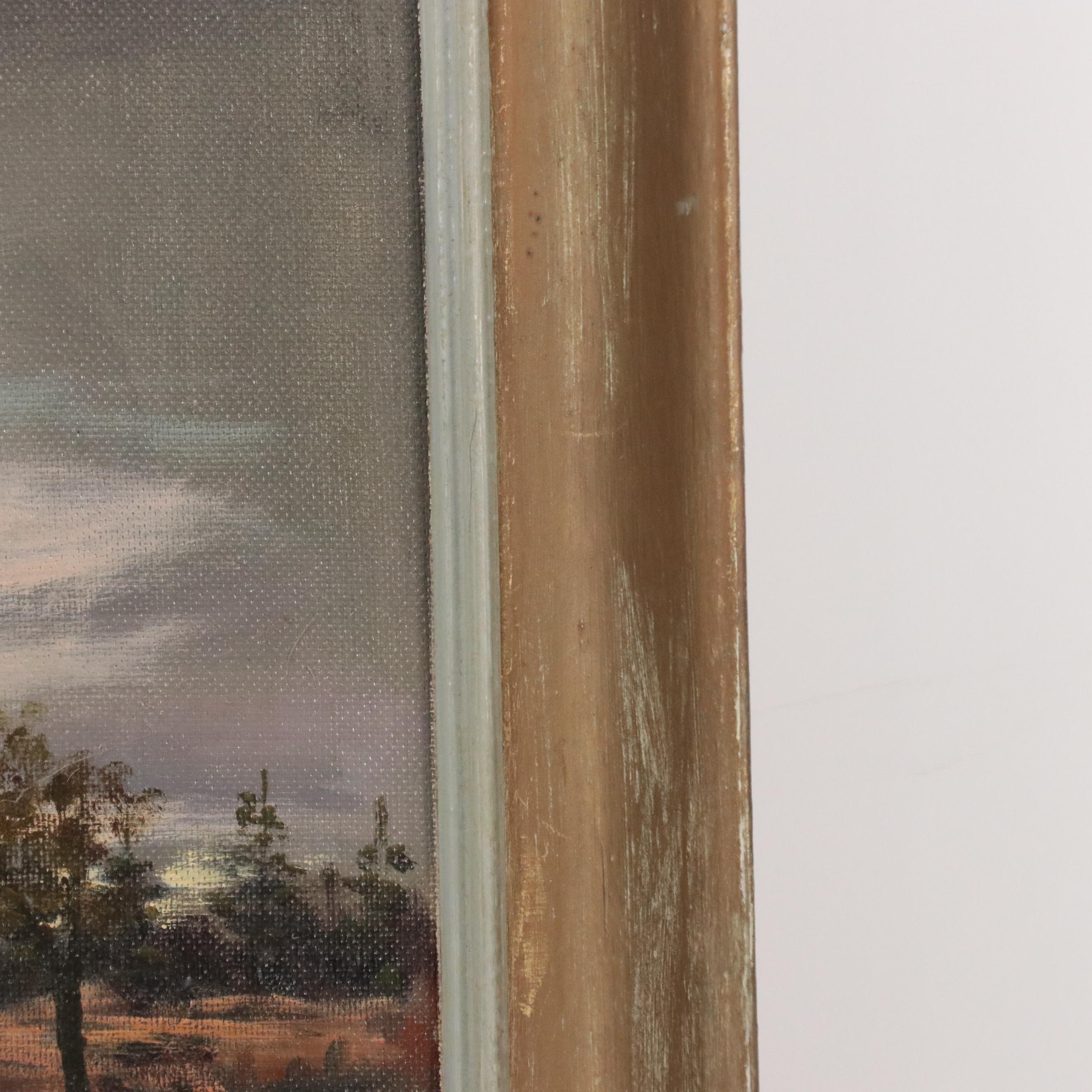 Sunset Landscape Oil Painting