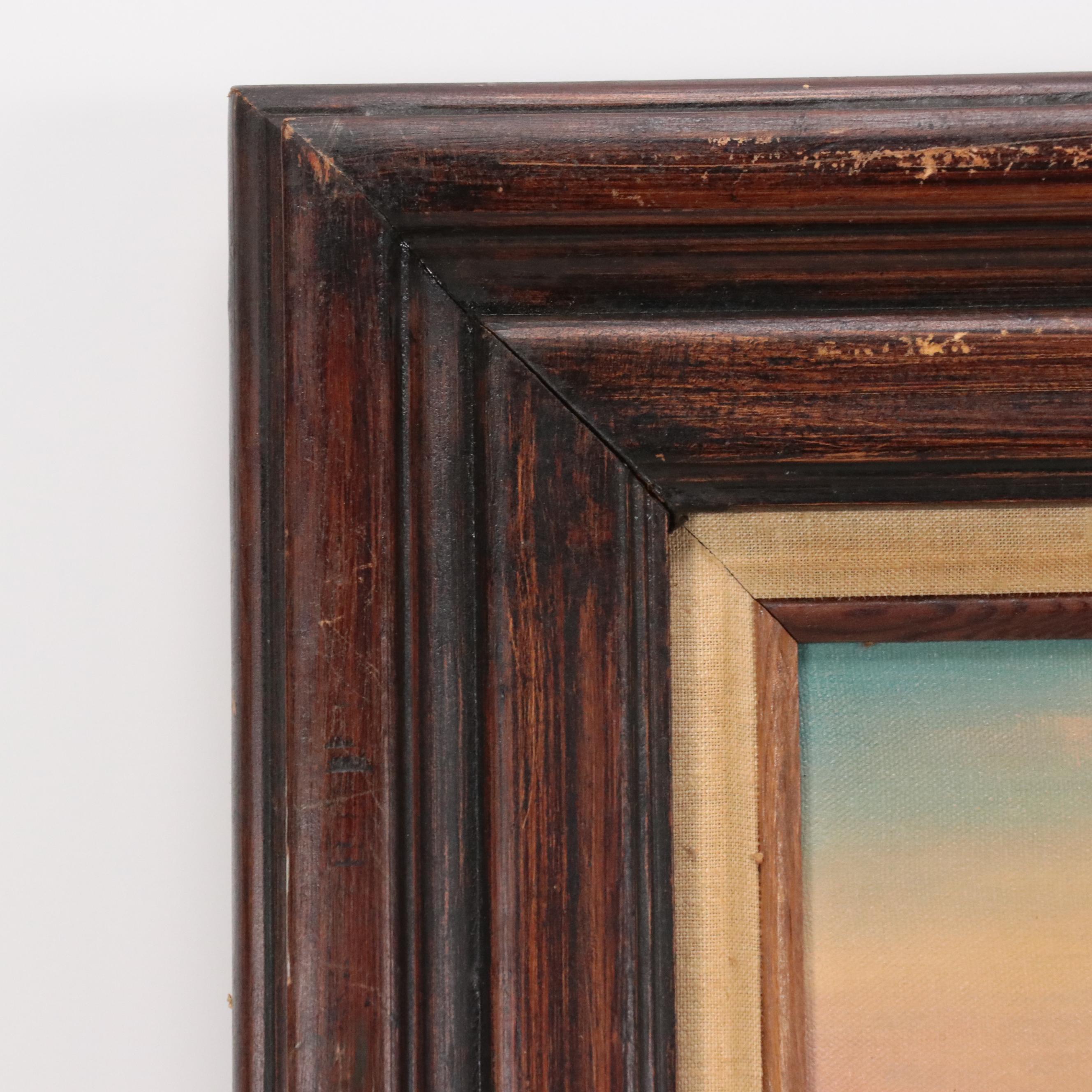 Portrait Oil Painting of Native American Chief Portrait