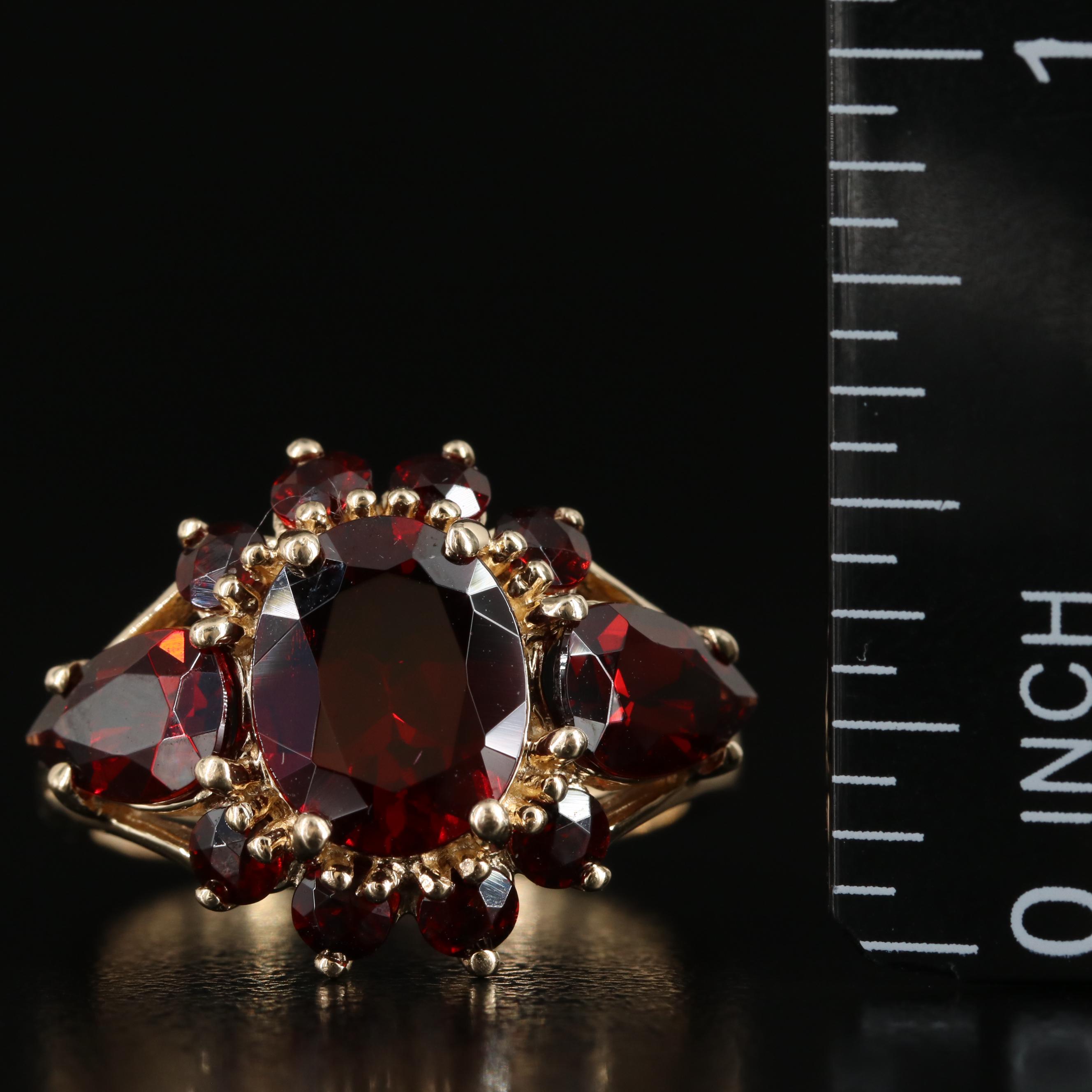 10K Garnet Ring