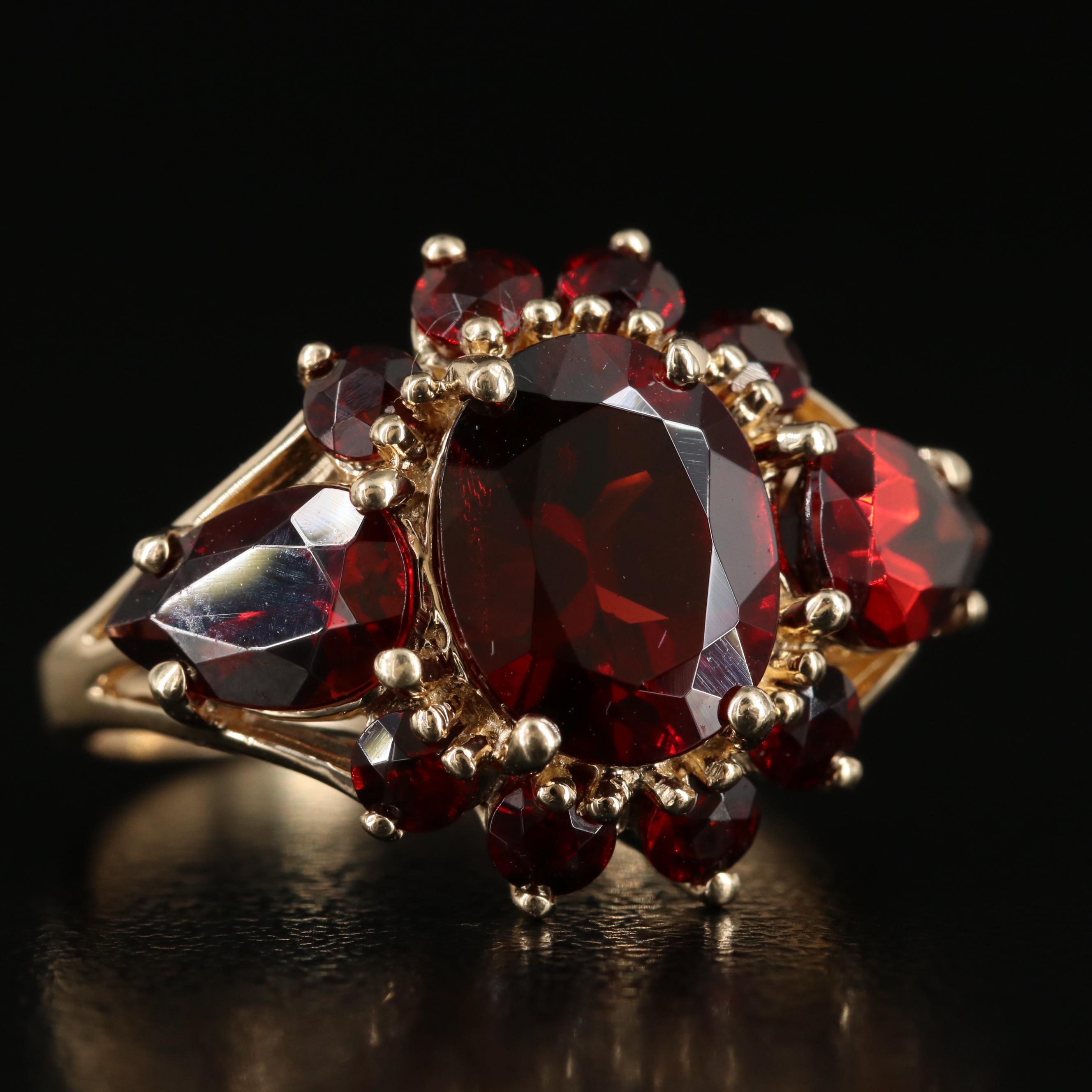 10K Garnet Ring
