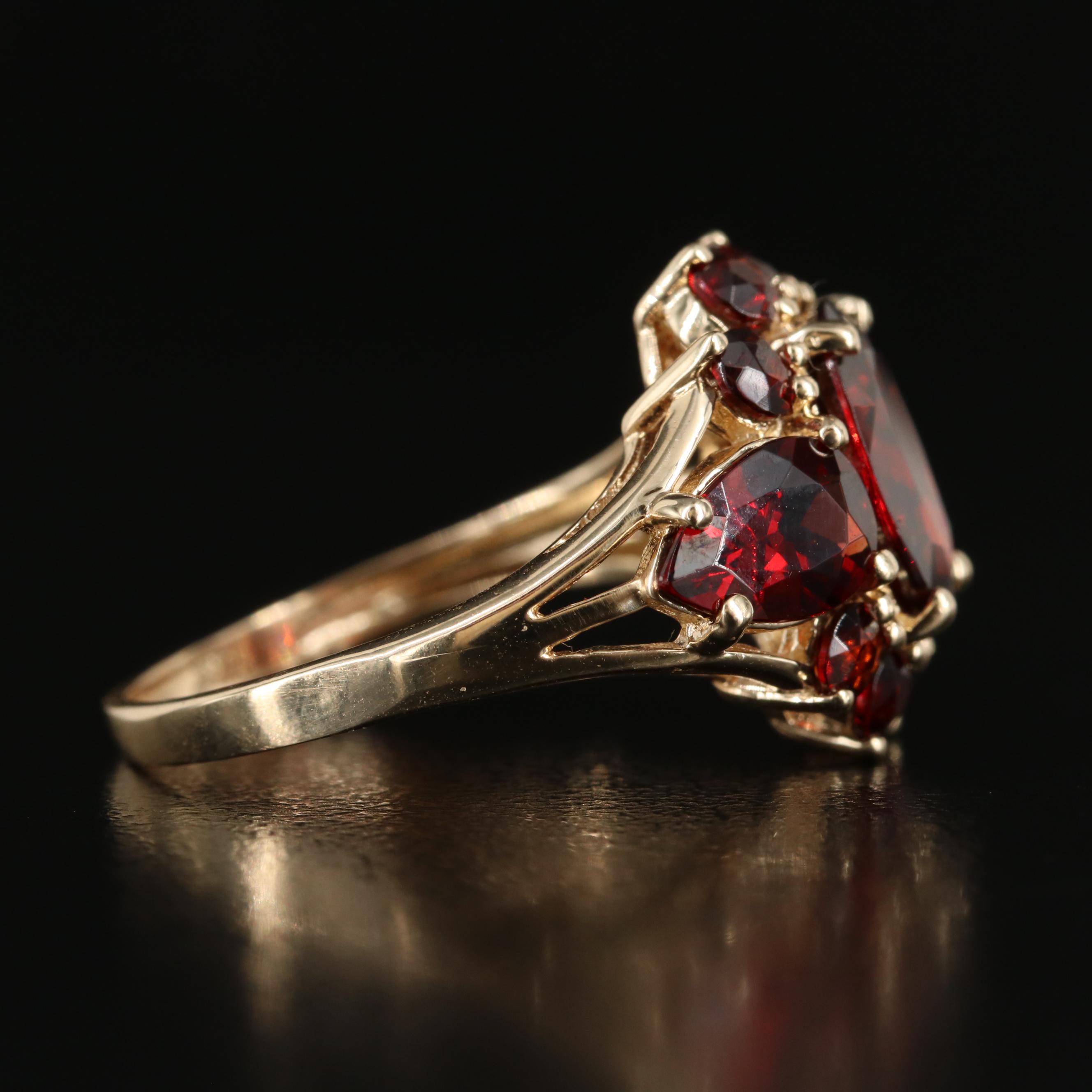 10K Garnet Ring