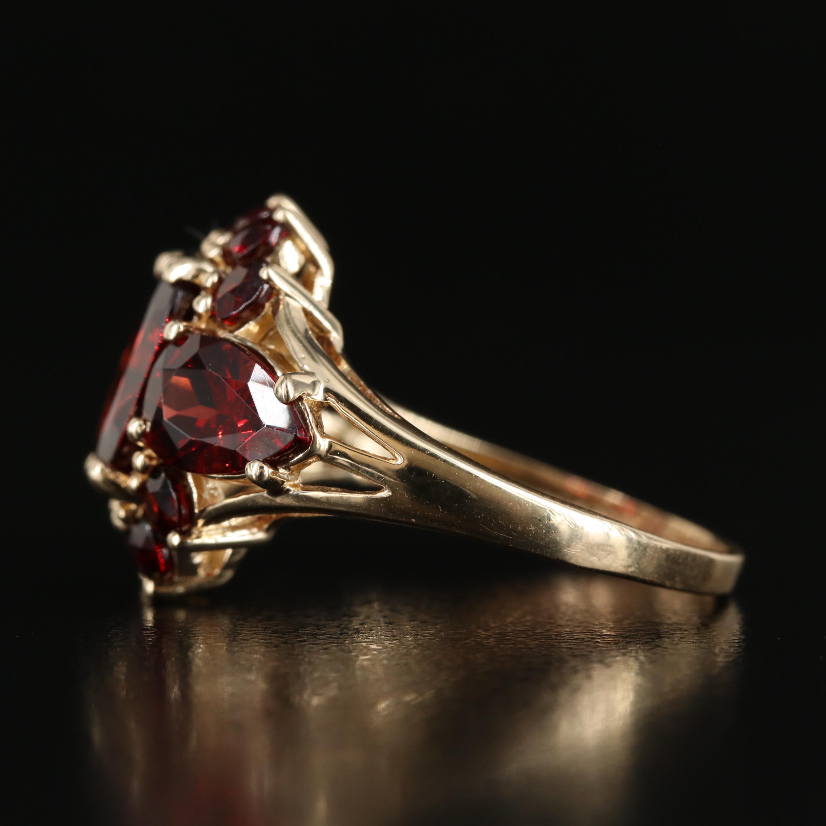 10K Garnet Ring
