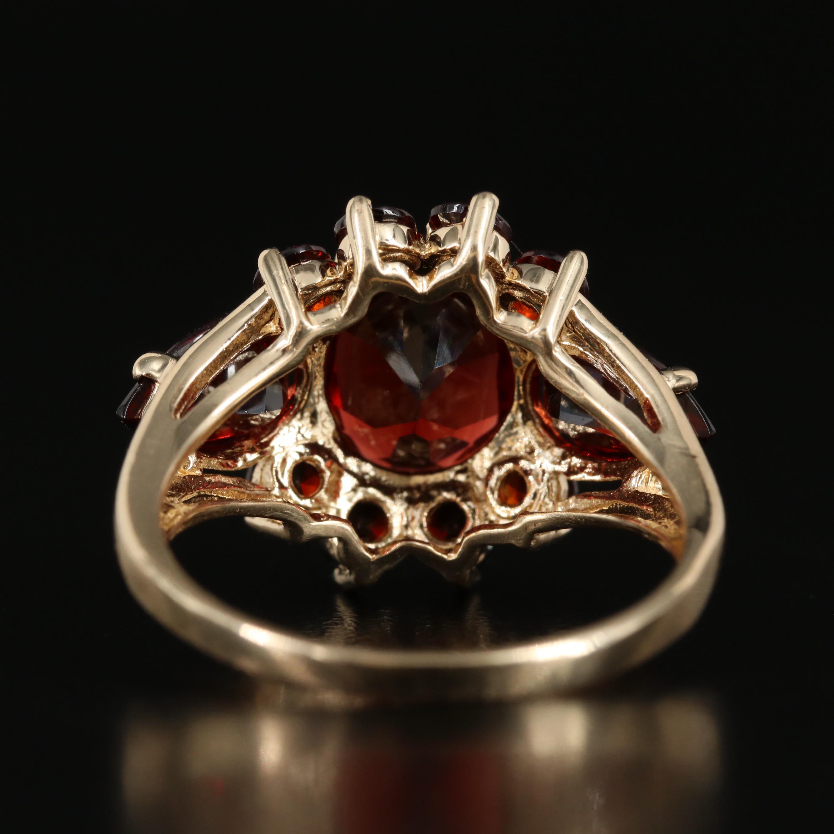 10K Garnet Ring