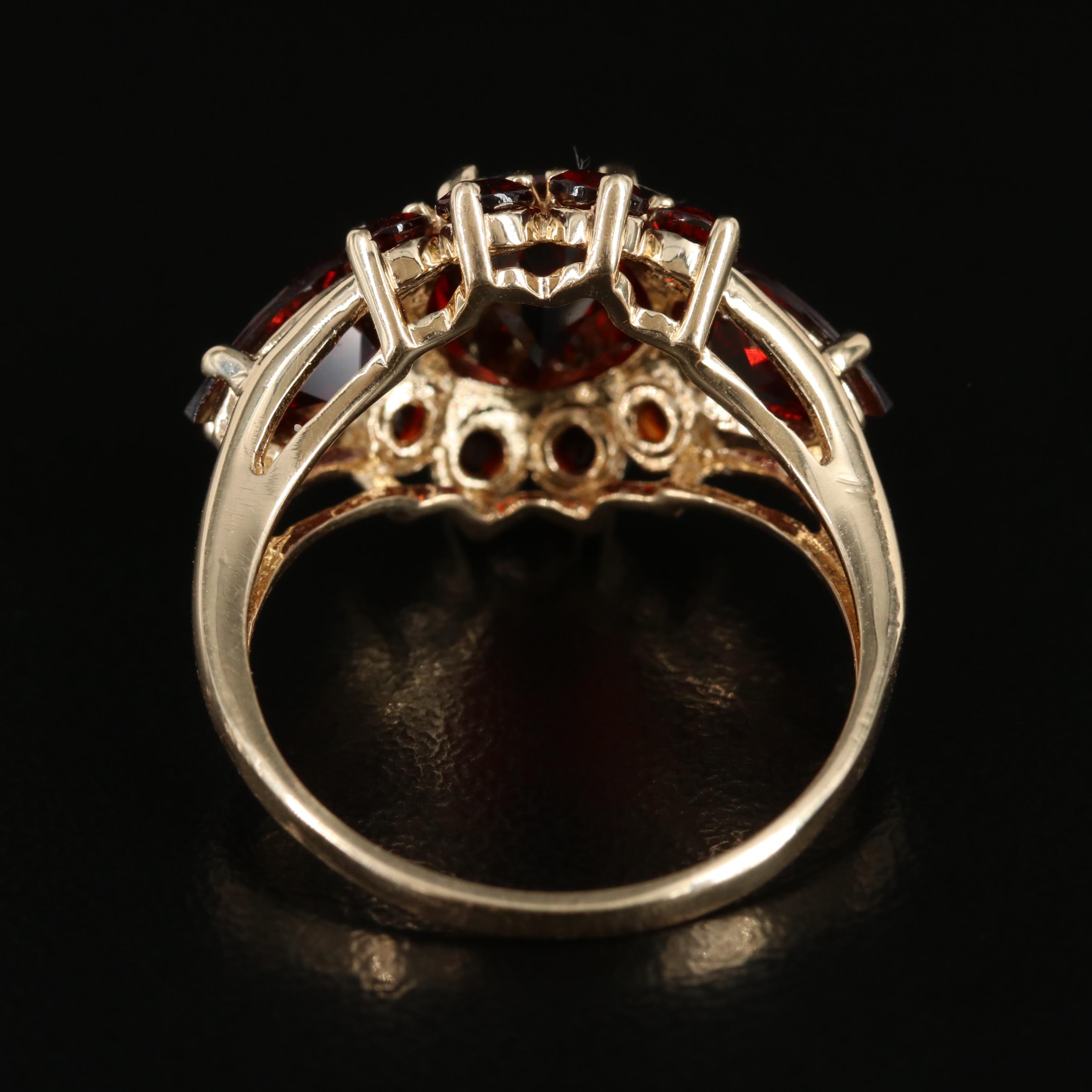 10K Garnet Ring