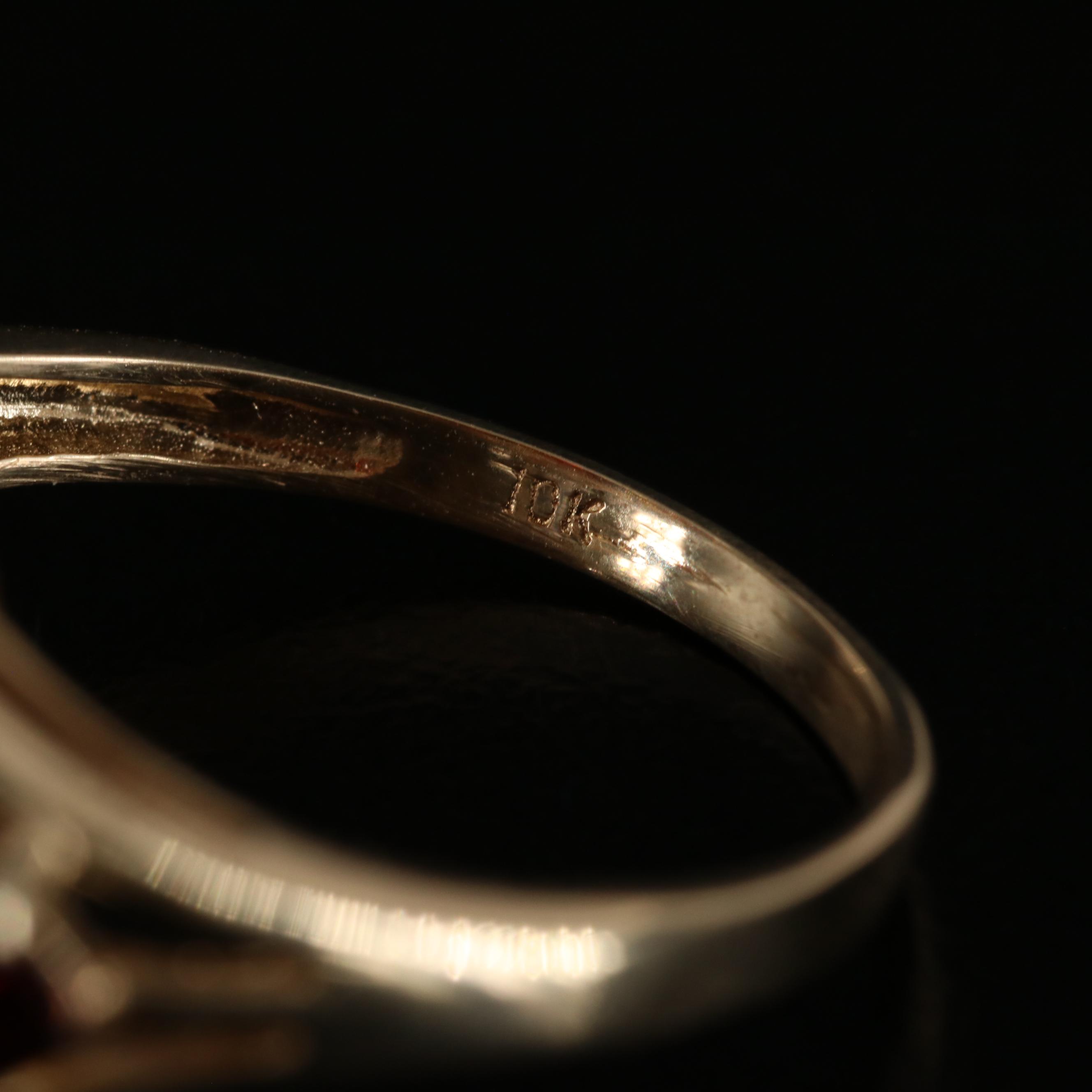 10K Garnet Ring