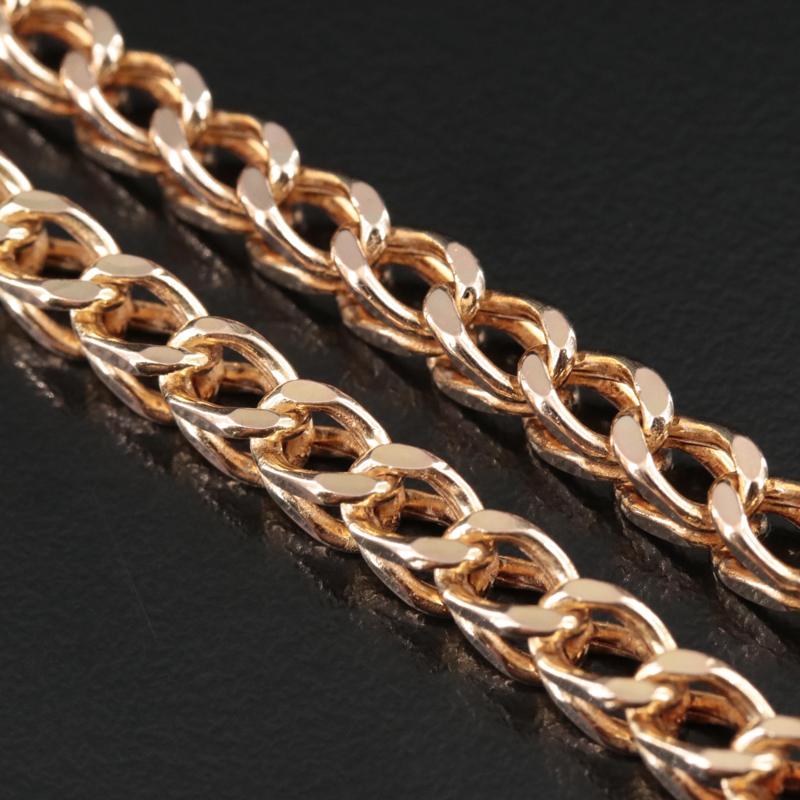 10K Foxtail Link Chain Necklace
