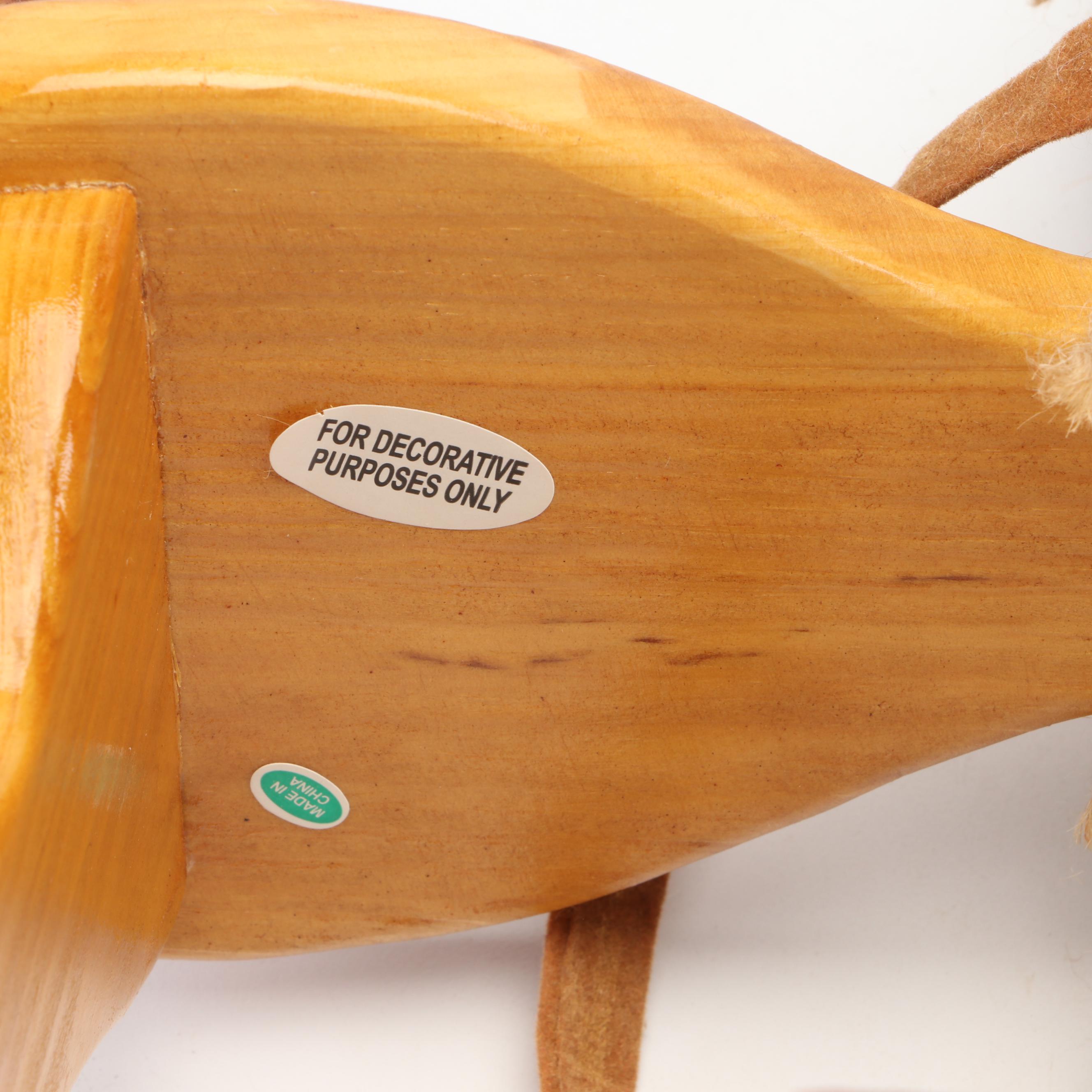 Boyds Bears Head Bean Heirloom Collection "Percy P. Pawsley" with Rocking Horse