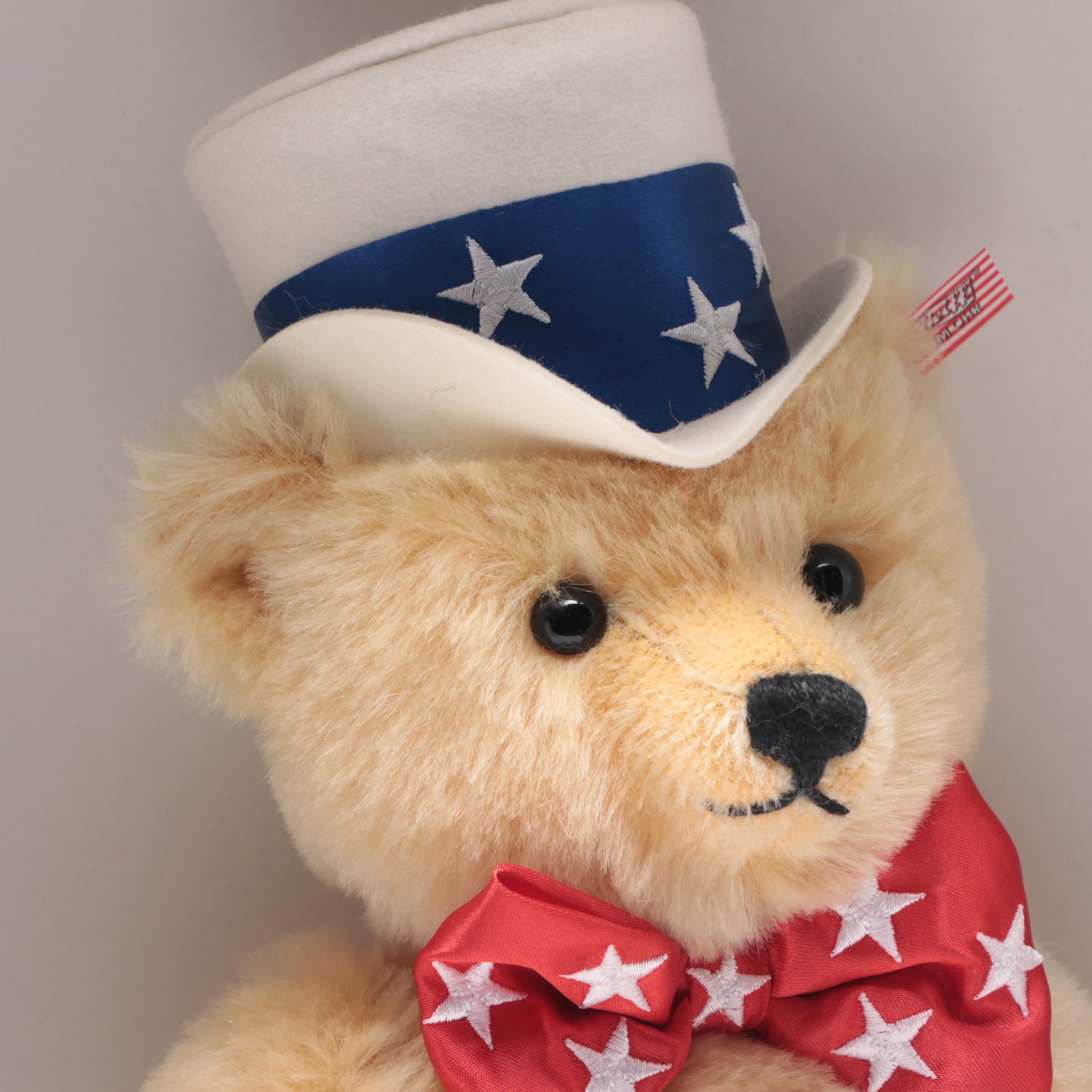 Steiff Limited Edition "The First American Teddy" Mohair Teddy Bear, 2003