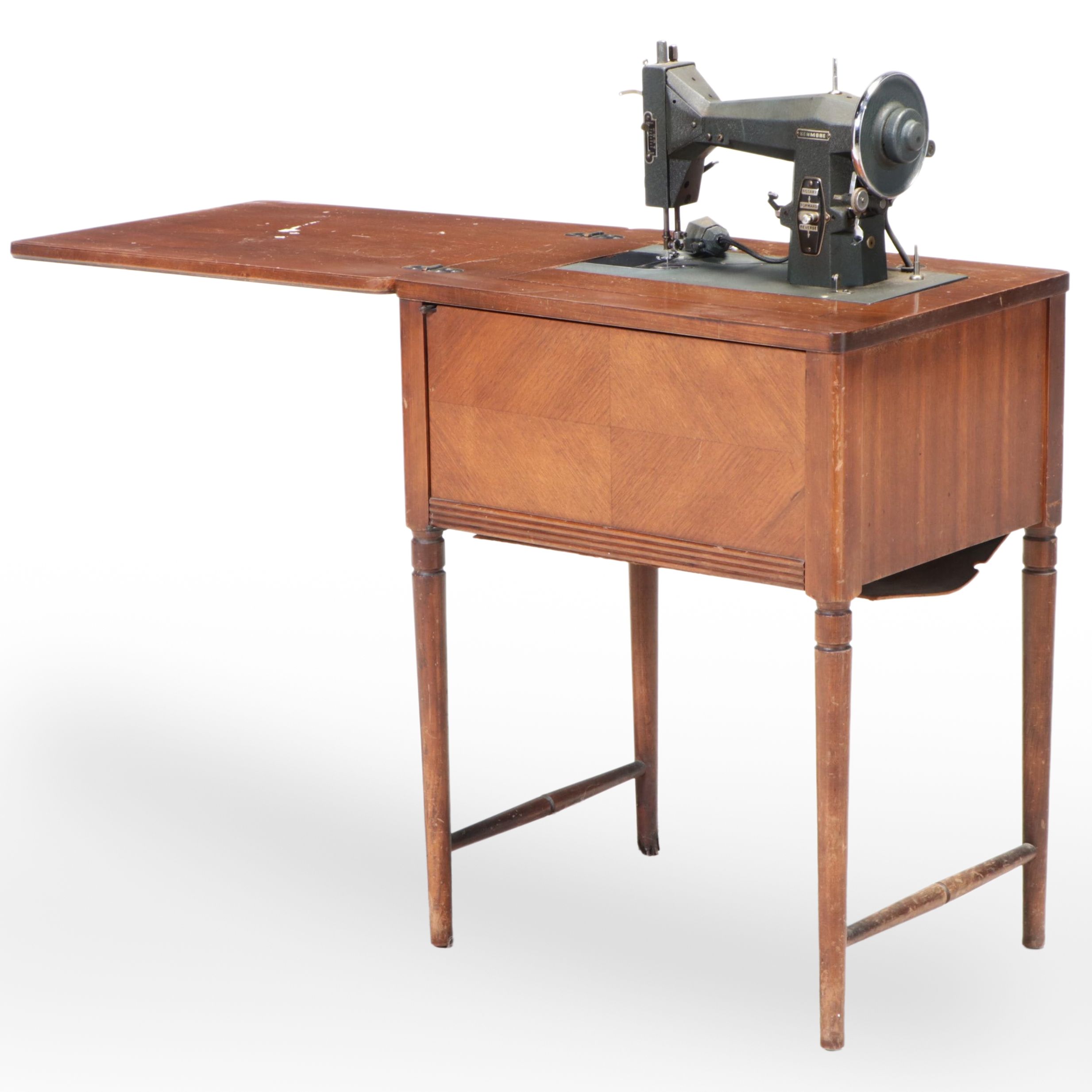 Kenmore E-6354 Electric Sewing Machine with Table, Mid-20th Century