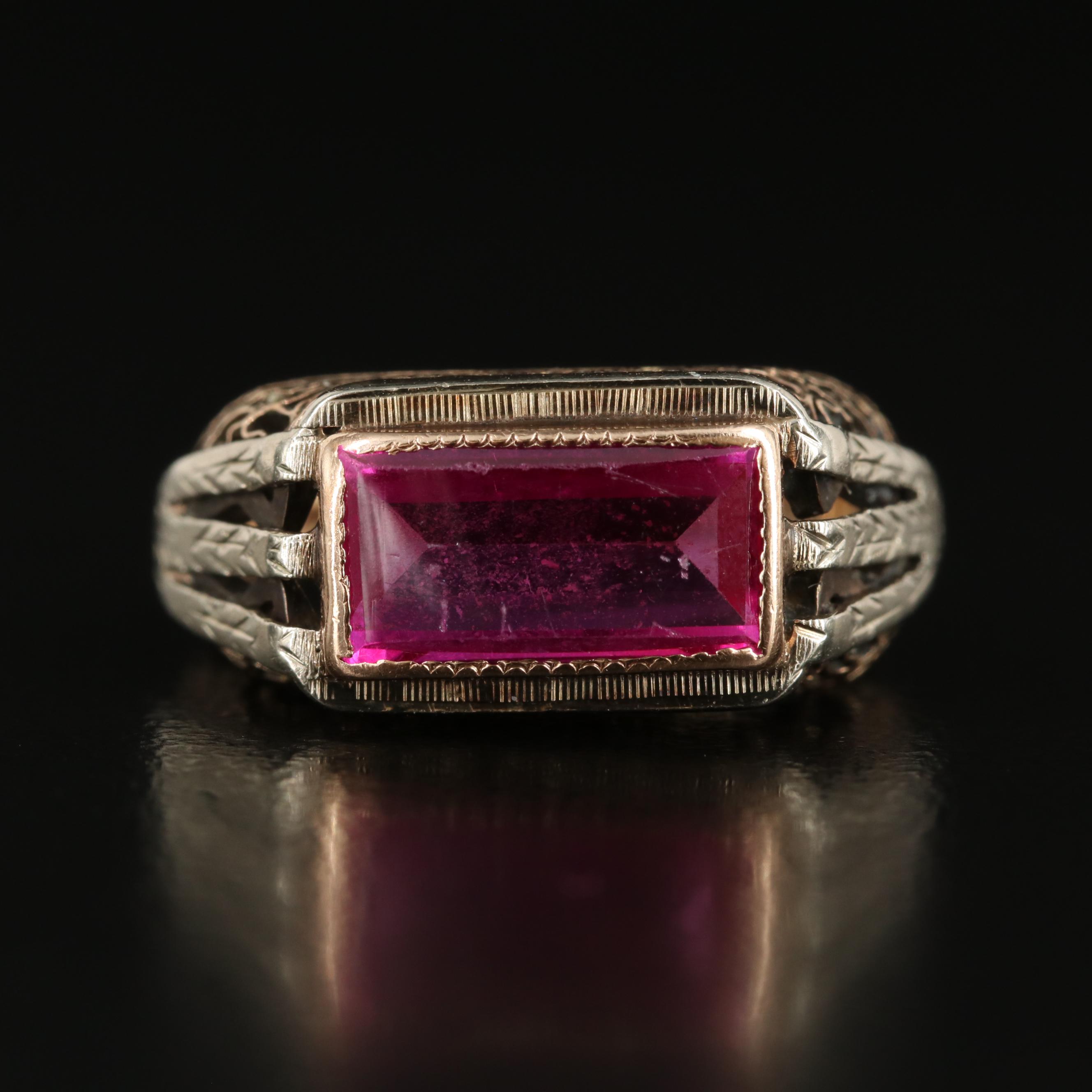 Vintage 10K Ruby Ring