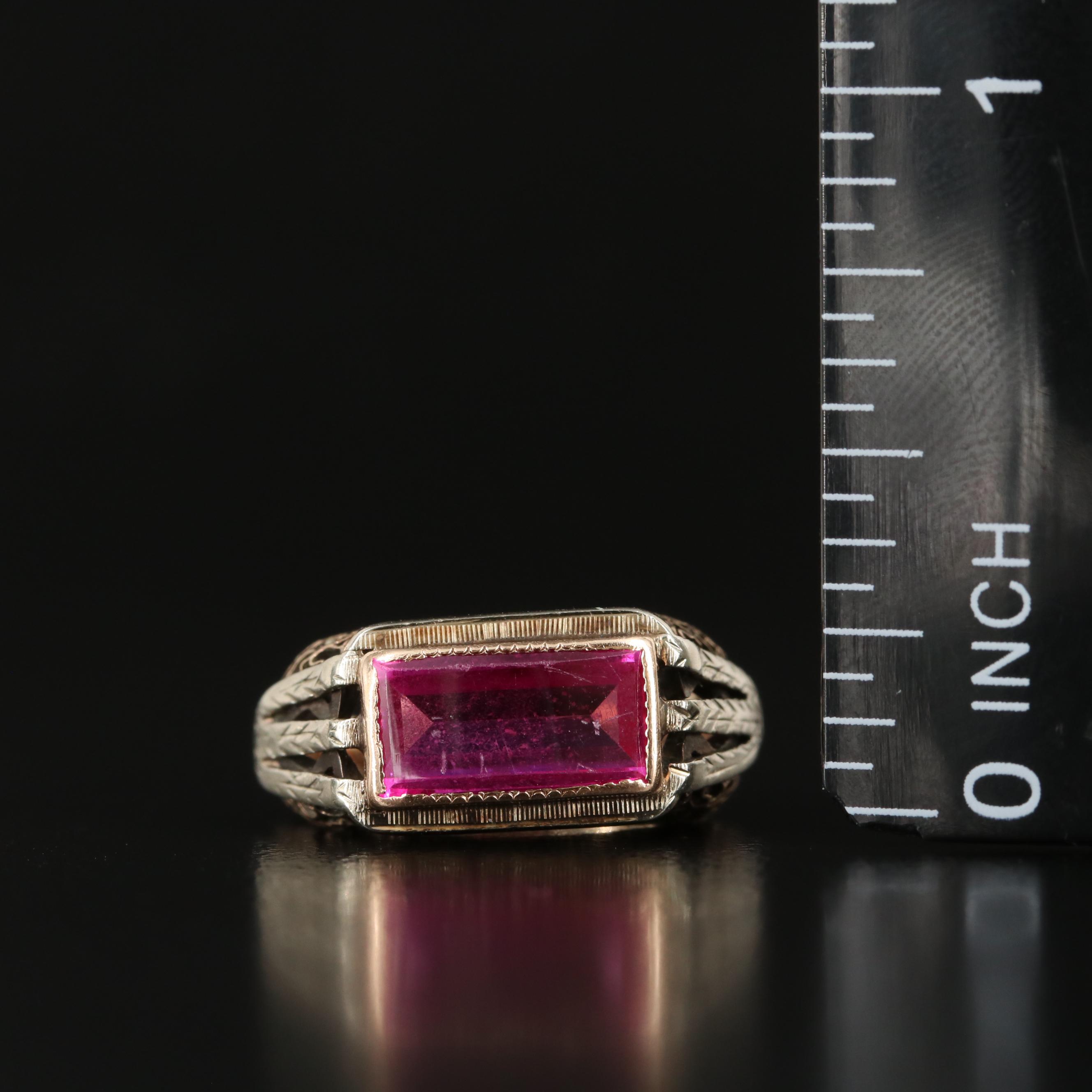 Vintage 10K Ruby Ring