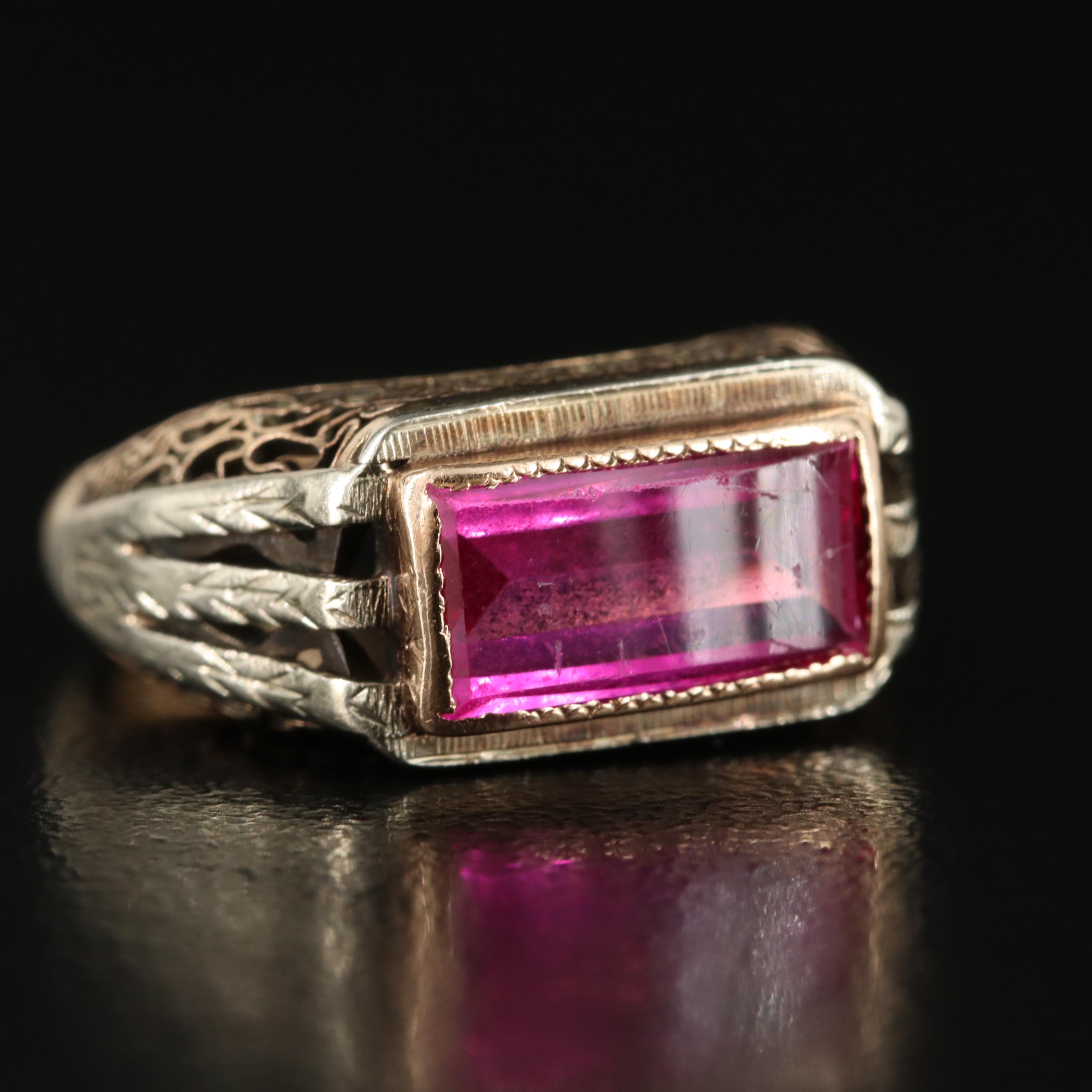 Vintage 10K Ruby Ring