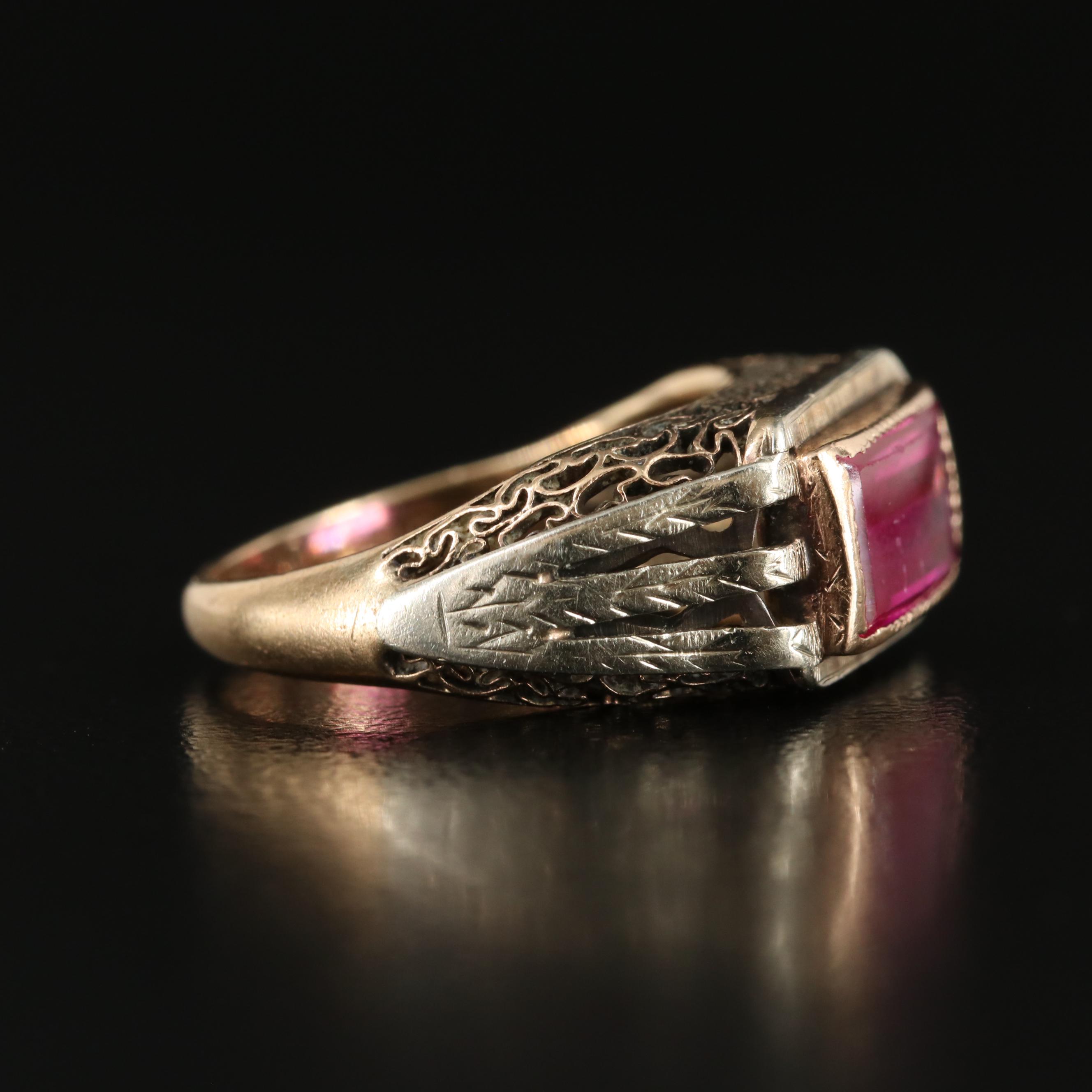 Vintage 10K Ruby Ring