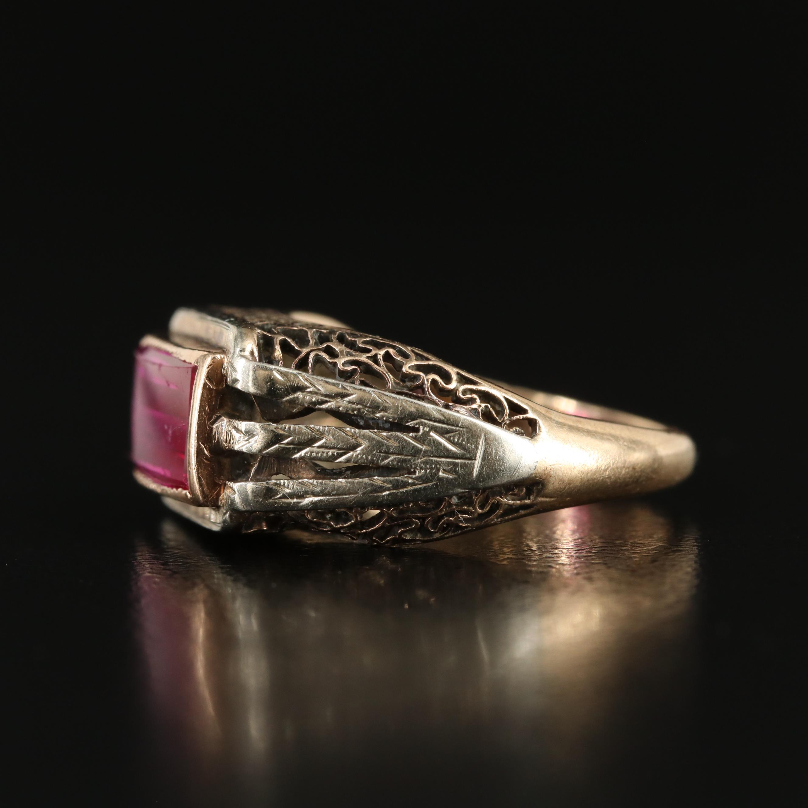 Vintage 10K Ruby Ring