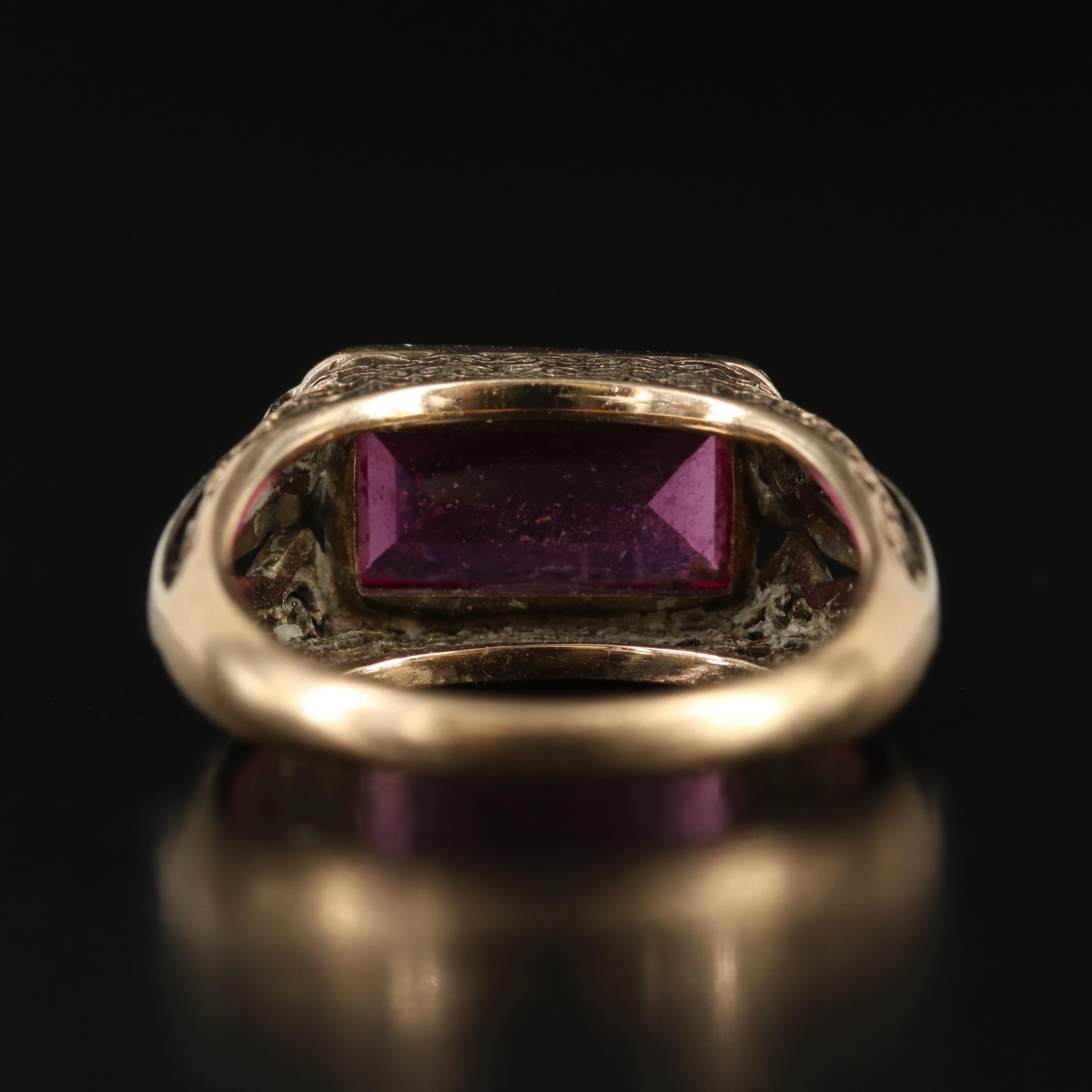 Vintage 10K Ruby Ring