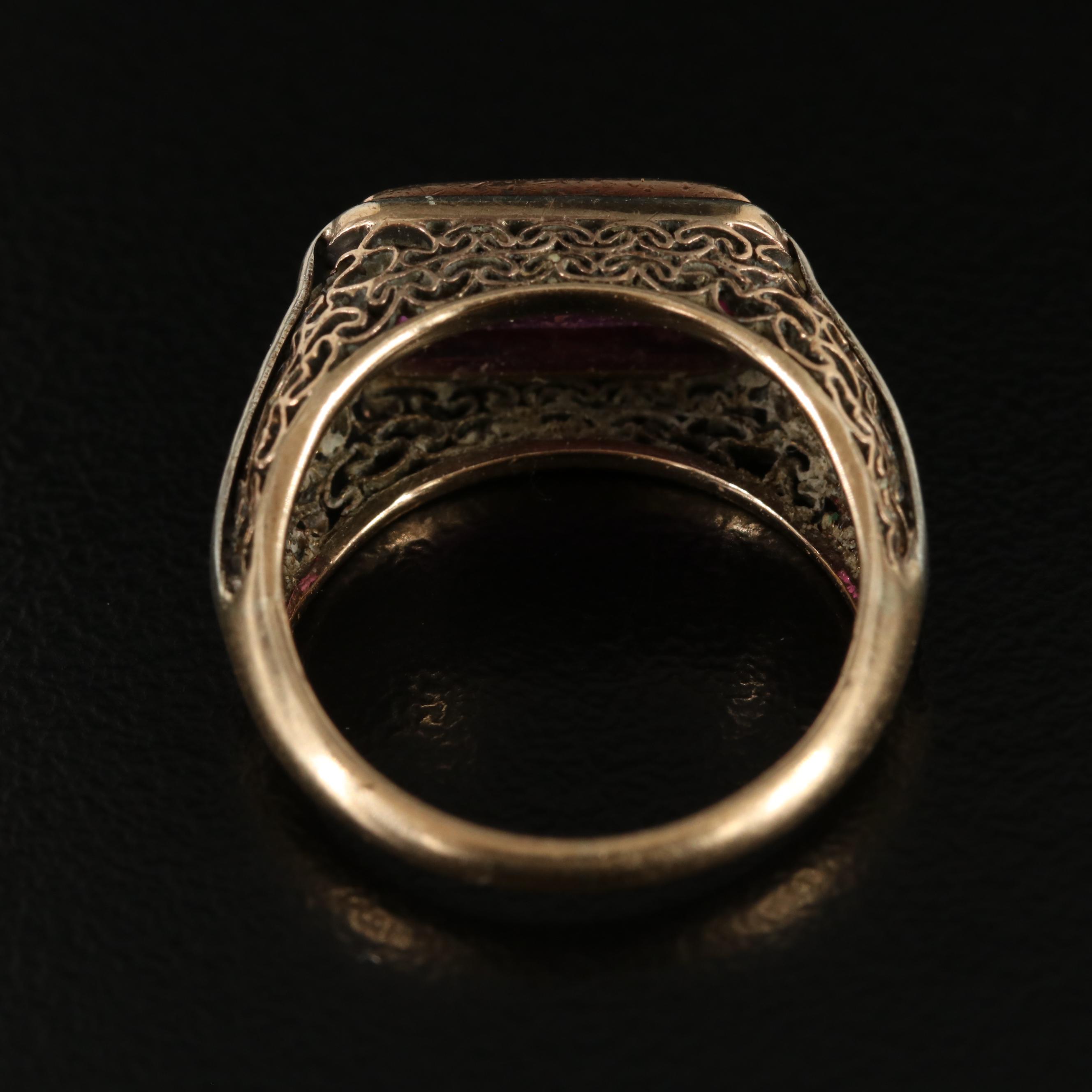 Vintage 10K Ruby Ring