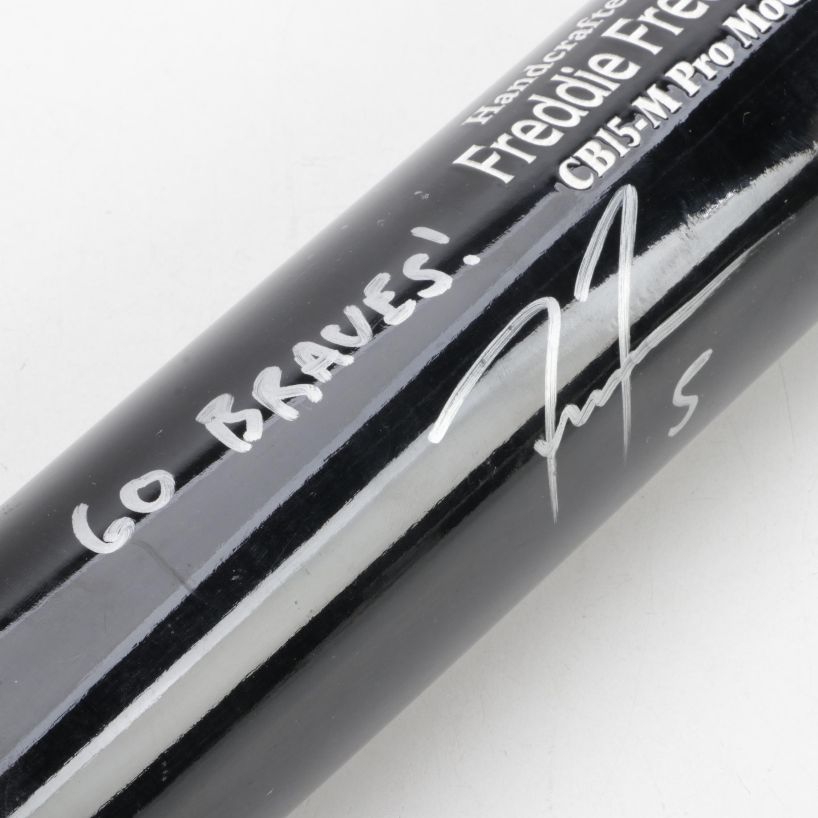 Freddie Freeman Signed Player Issued Marucci CB15-M Pro Model Baseball Bat