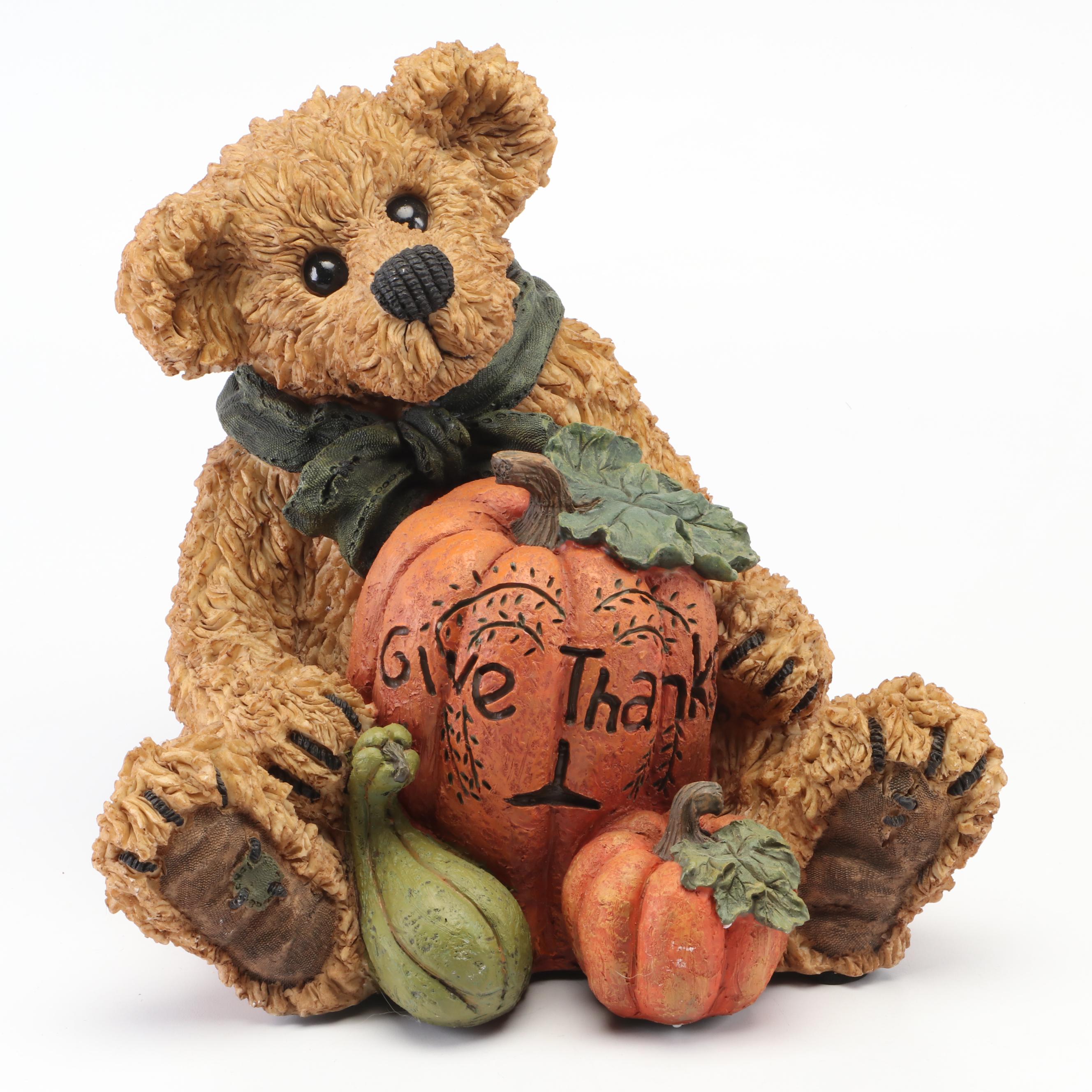 Boyds Bears "Malcolm" Resin Garden Statue