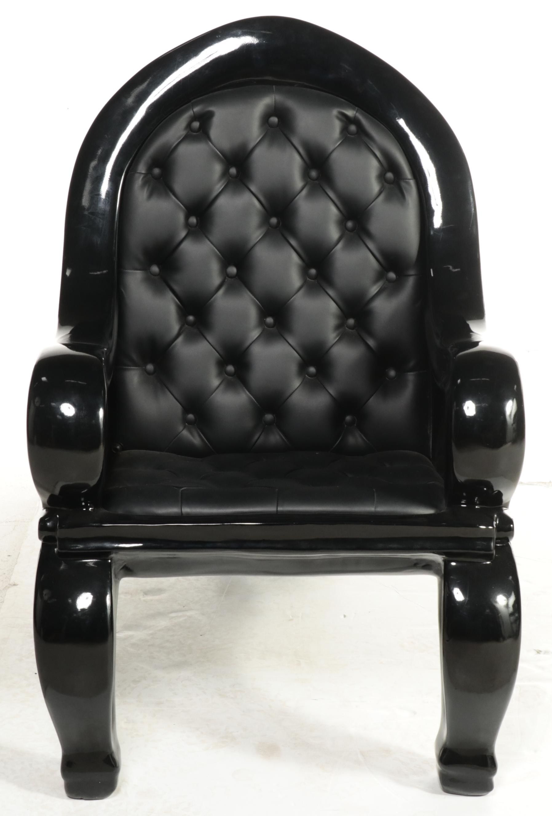 Neuu Design Emporium Rhino Chair after Maximo Riera with Tufted Leather