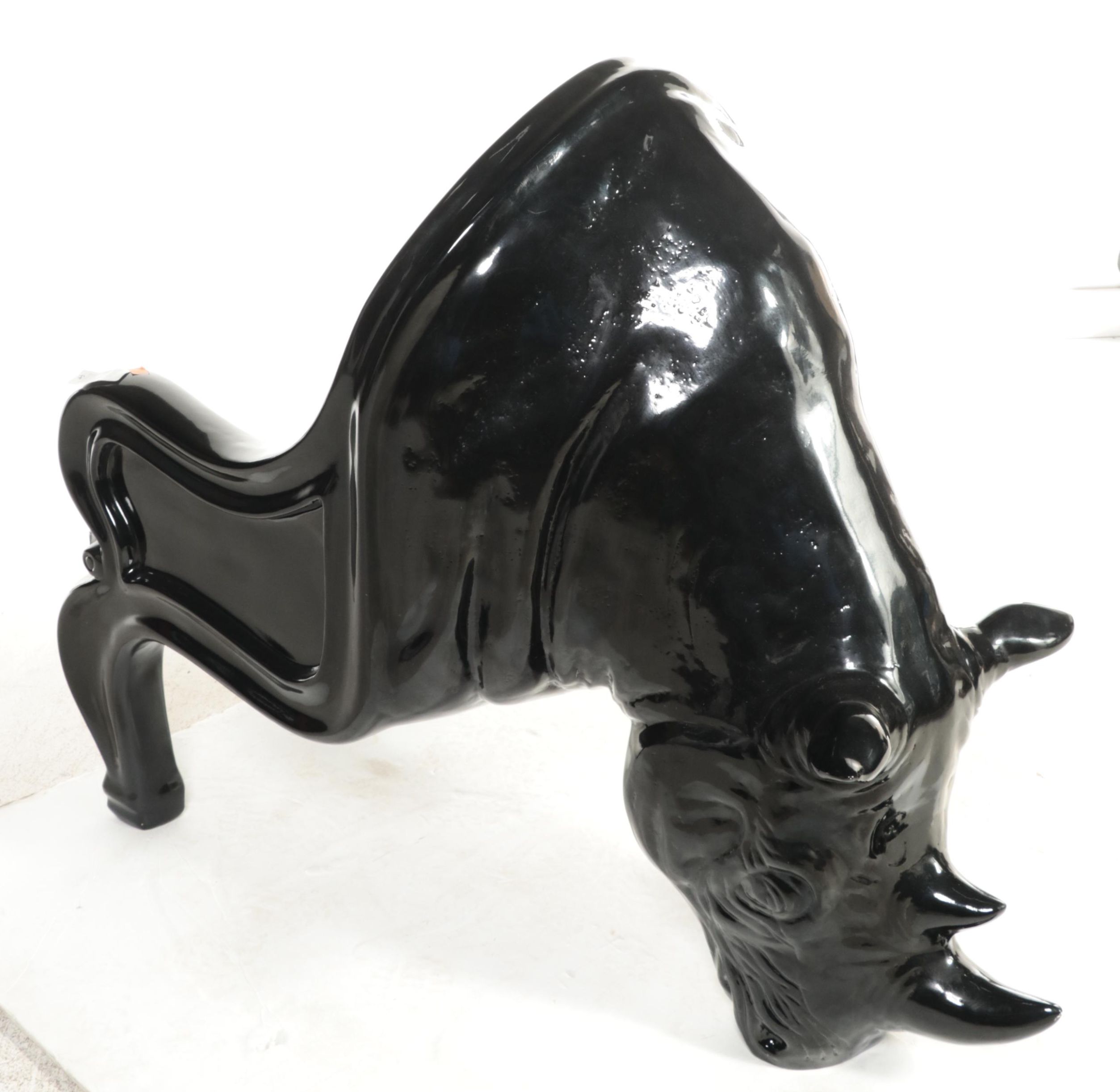 Neuu Design Emporium Rhino Chair after Maximo Riera with Tufted Leather