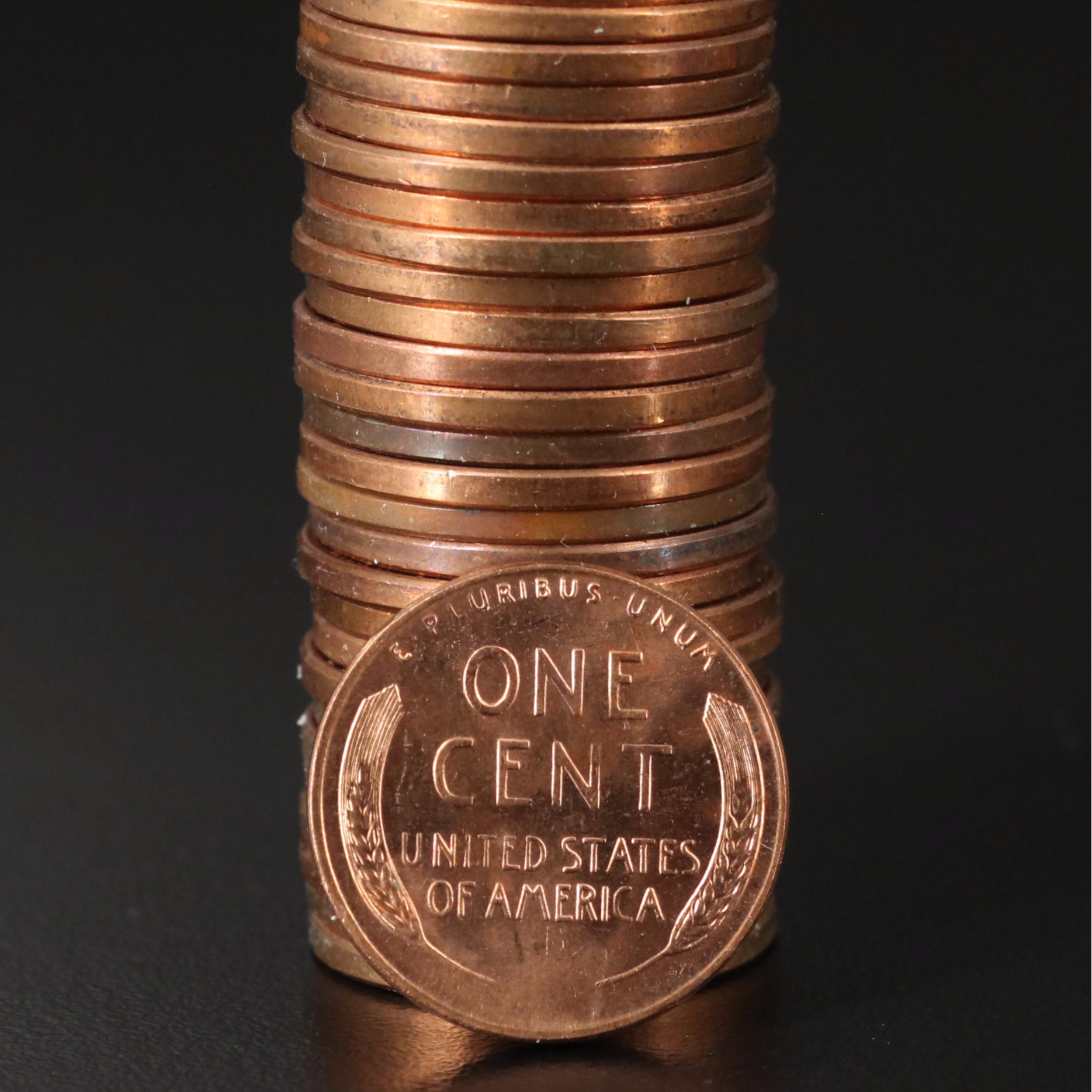 Collection of Twelve BU Rolls of Lincoln Wheat Cents