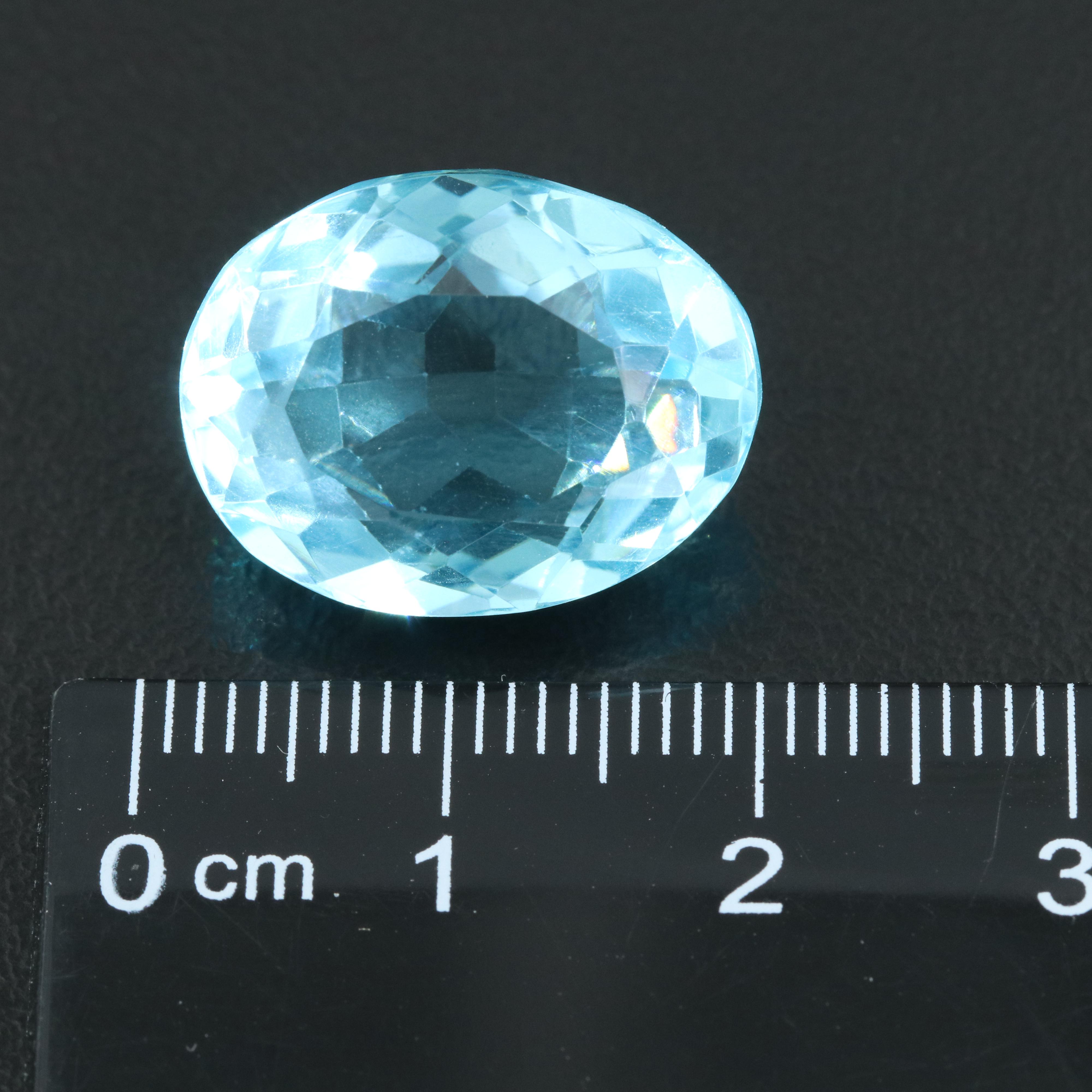 Loose Oval Faceted Glass