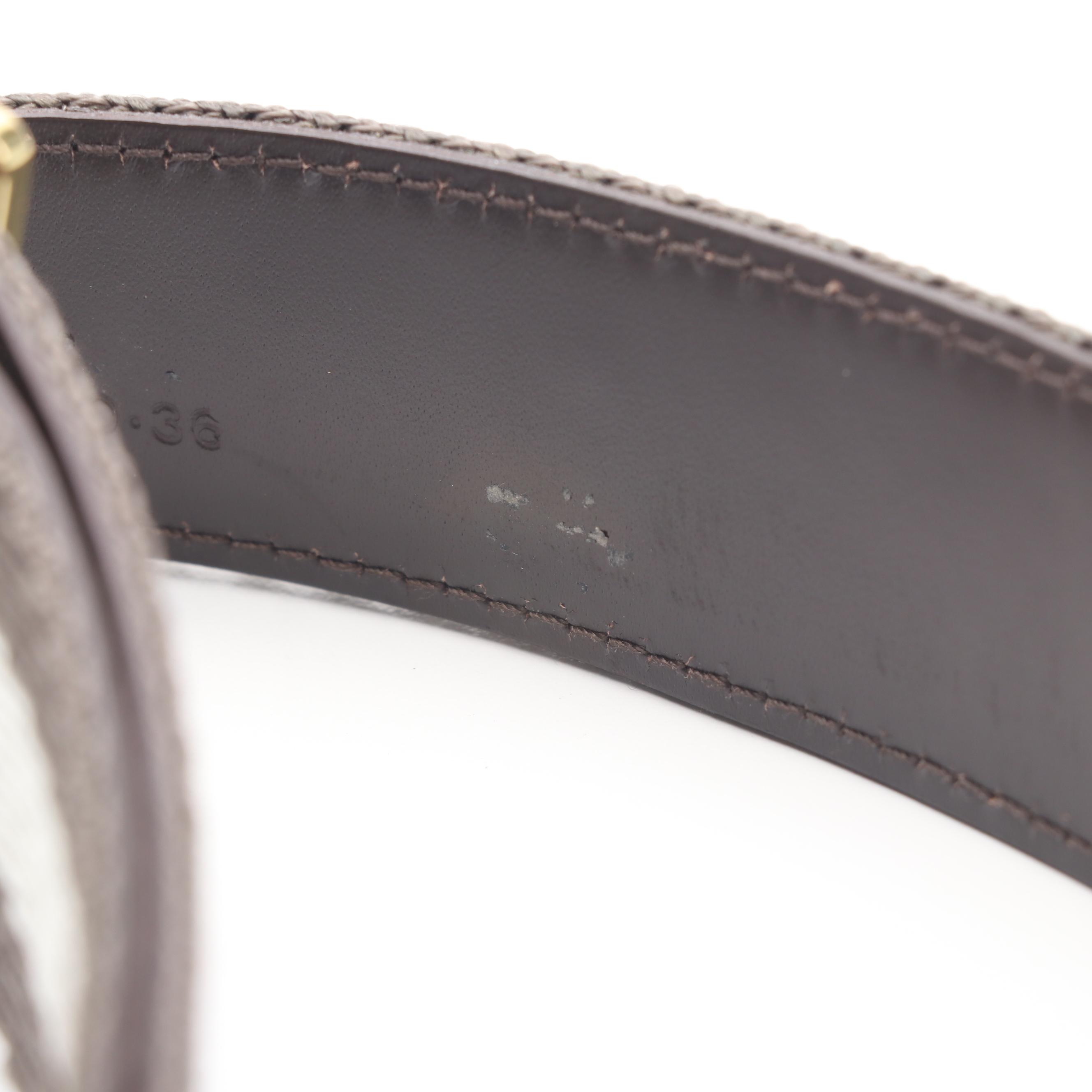 Gucci Vintage Multi-Color Fabric and Leather Belt