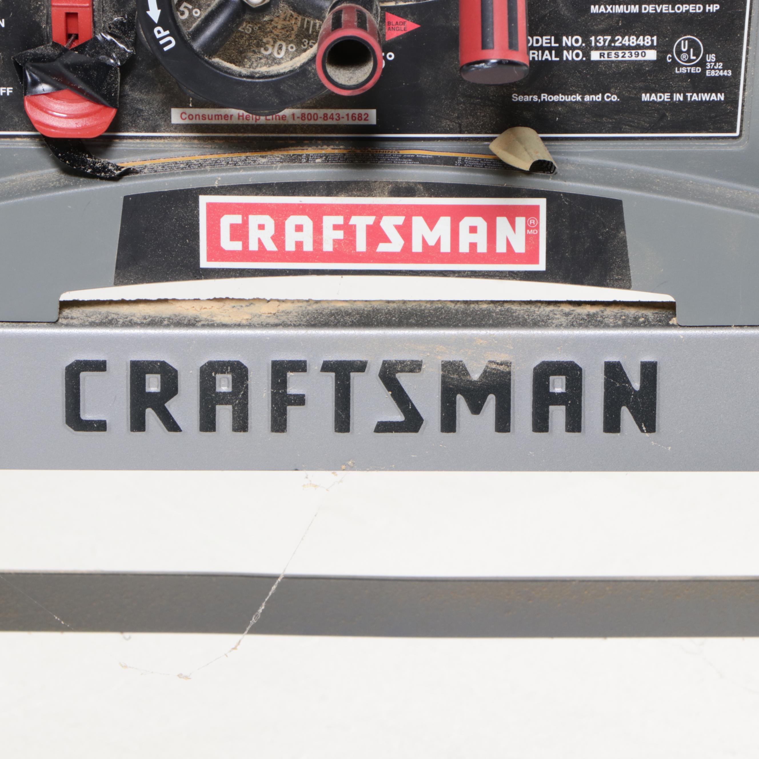 Craftsman 10" Blade Table Saw