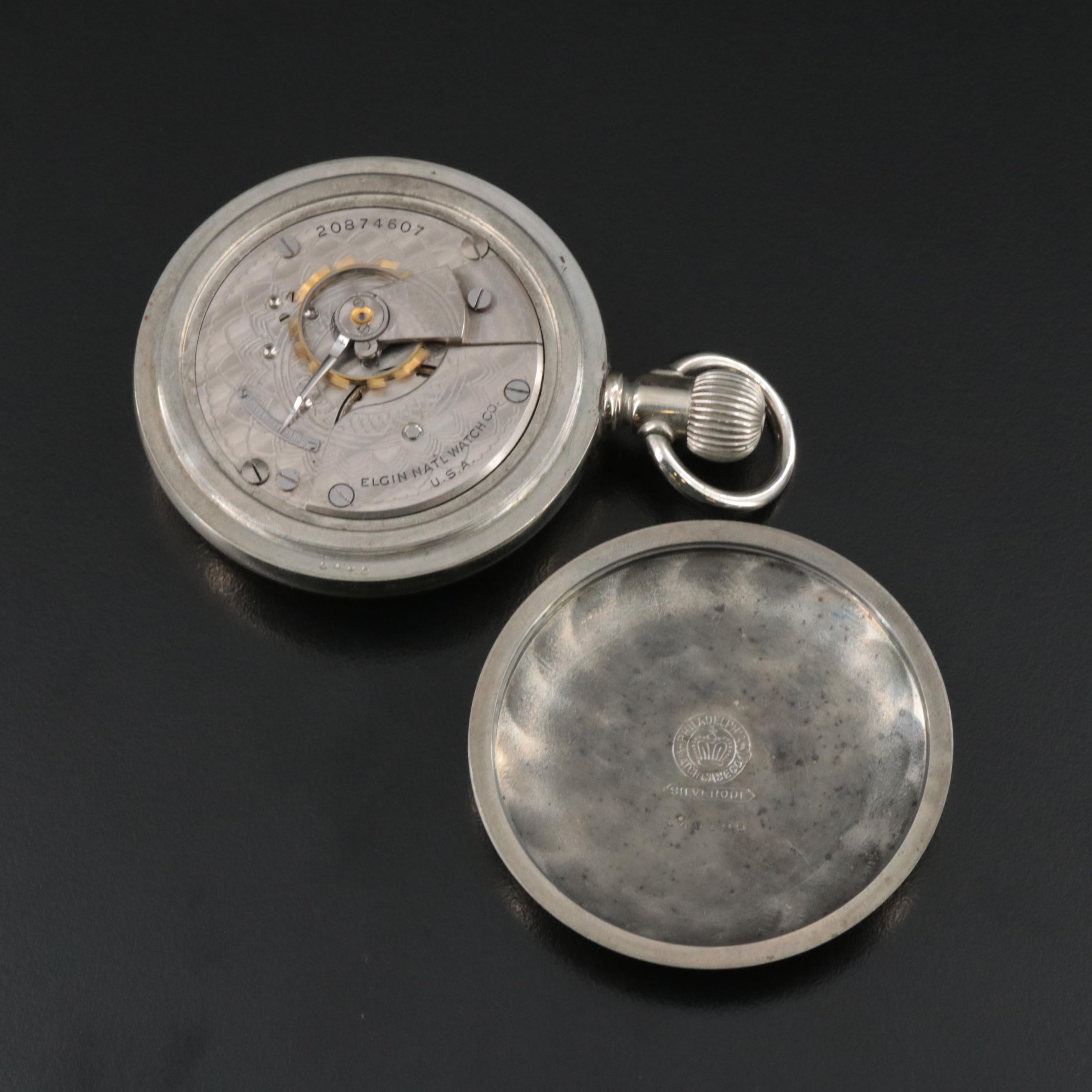1918 Elgin Open Face Pocket Watch
