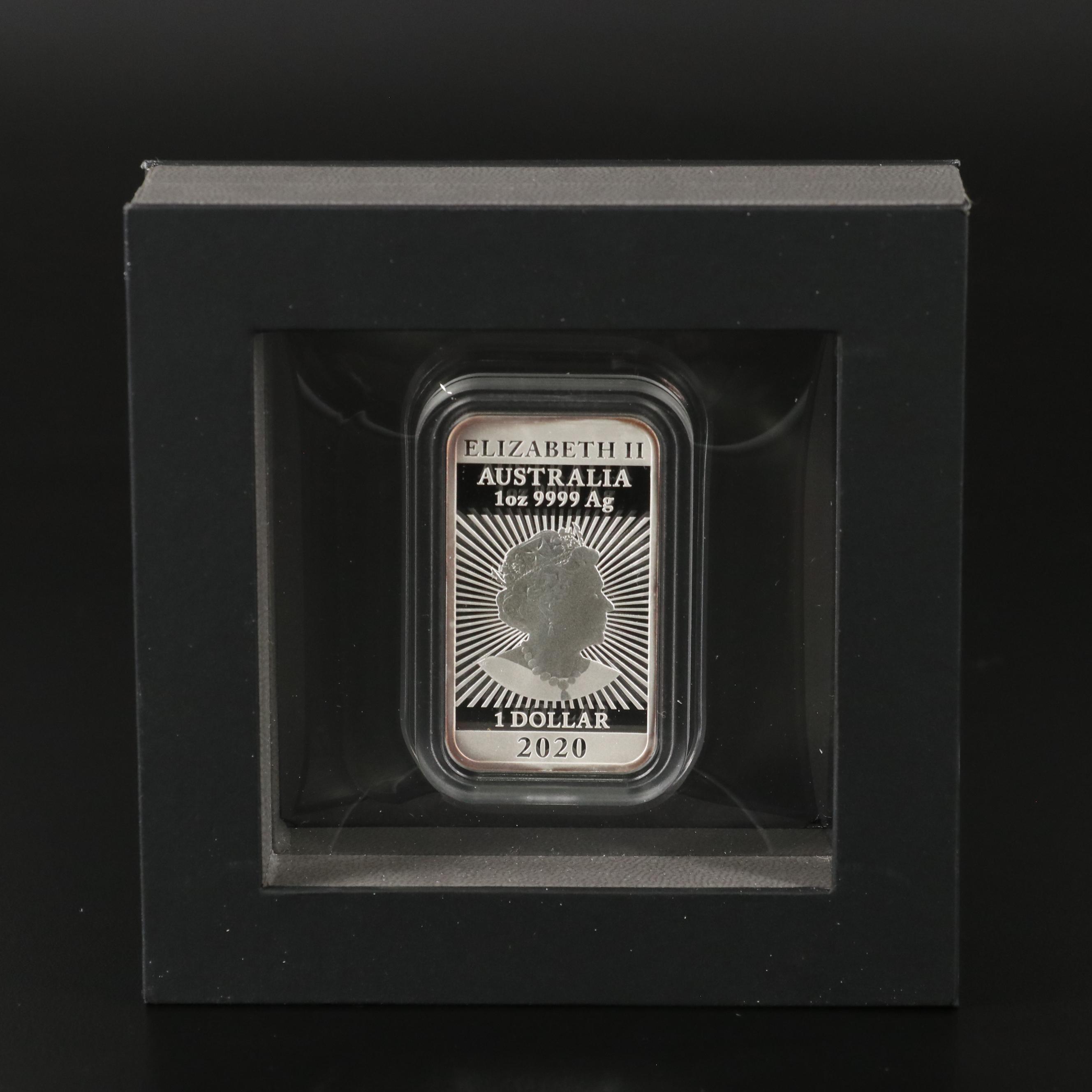 2020 Australia 1-Oz. $1 Rectangular Dragon Proof Coin
