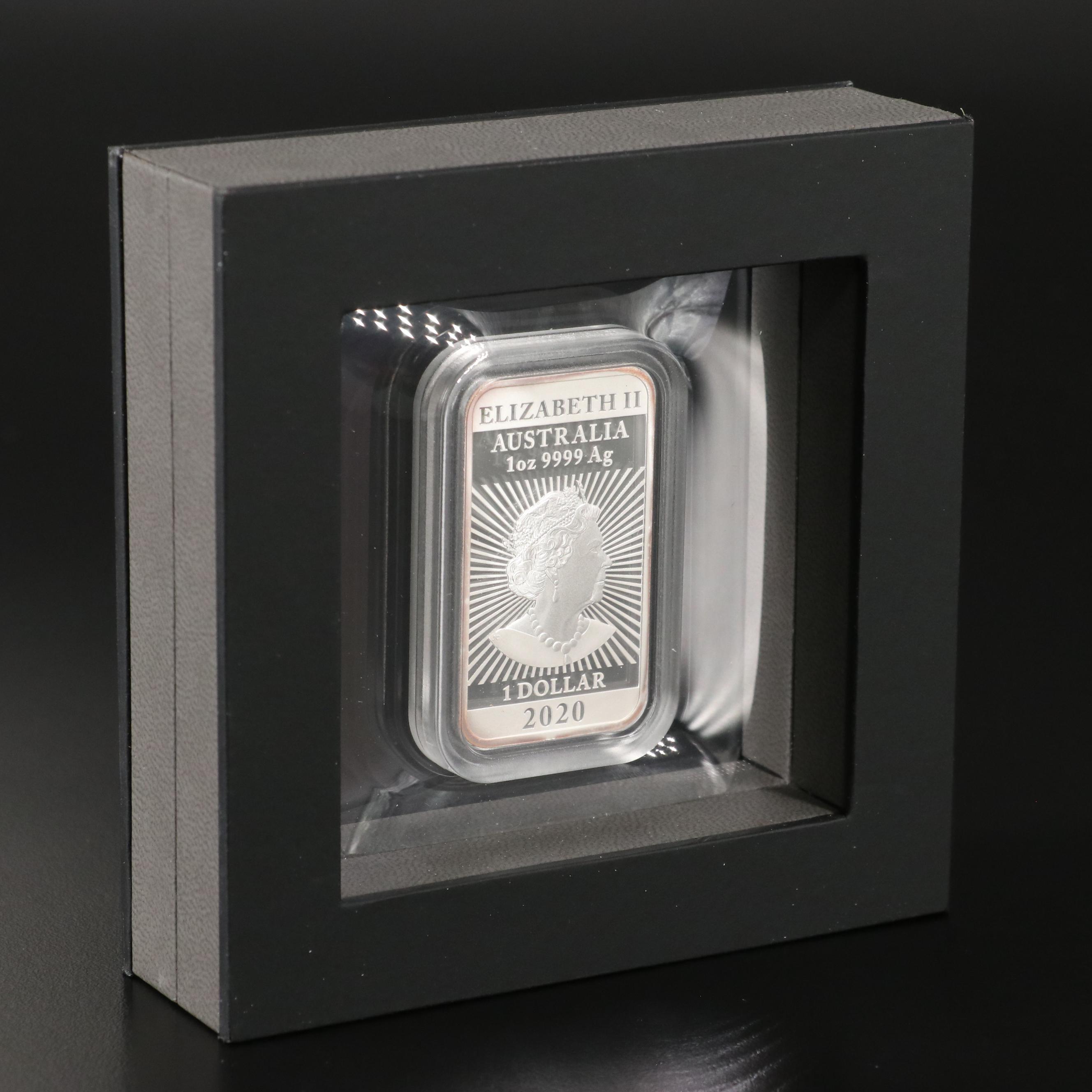 2020 Australia 1-Oz. $1 Rectangular Dragon Proof Coin
