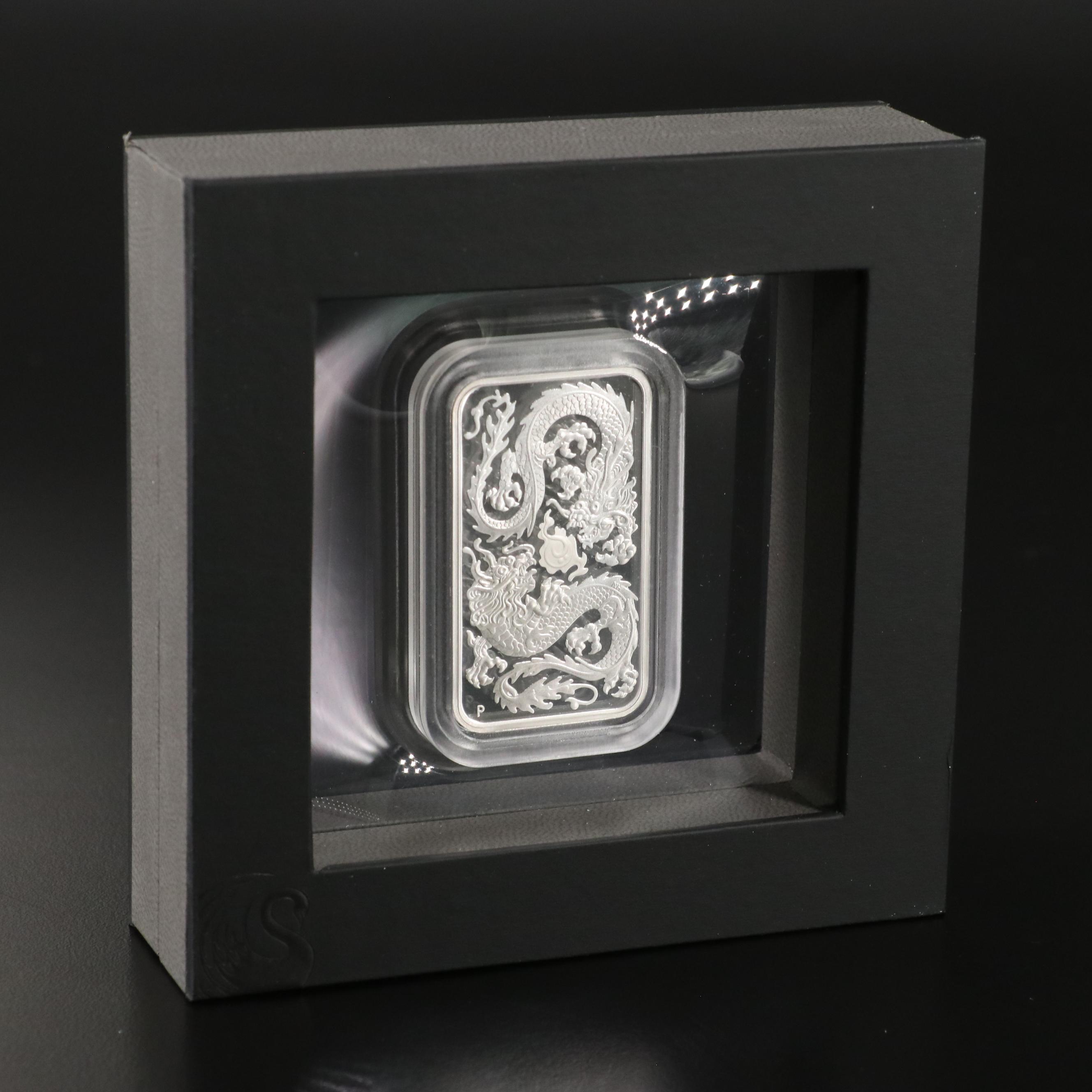 2020 Australia 1-Oz. $1 Rectangular Dragon Proof Coin