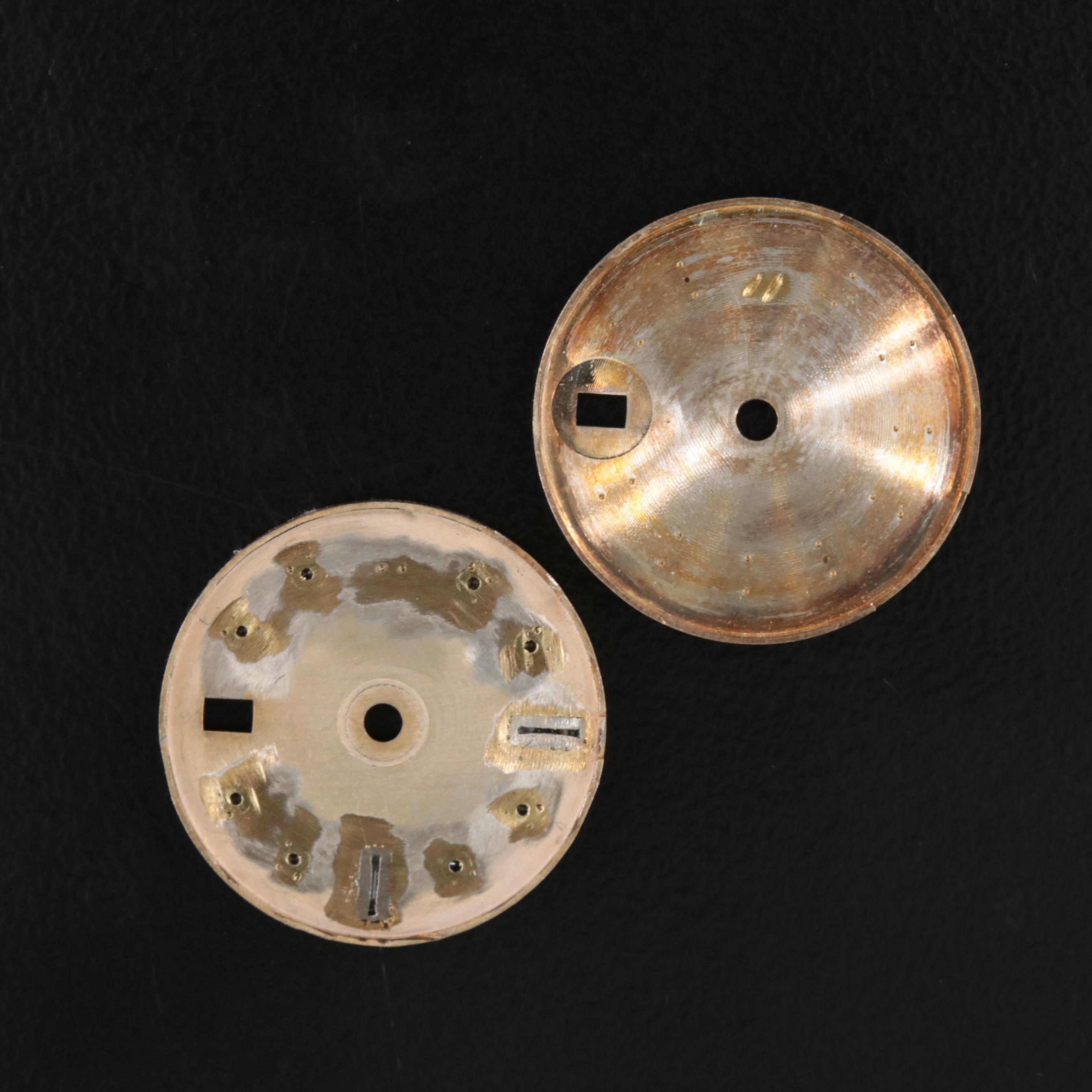 Two Rolex Datejust Watch Dials