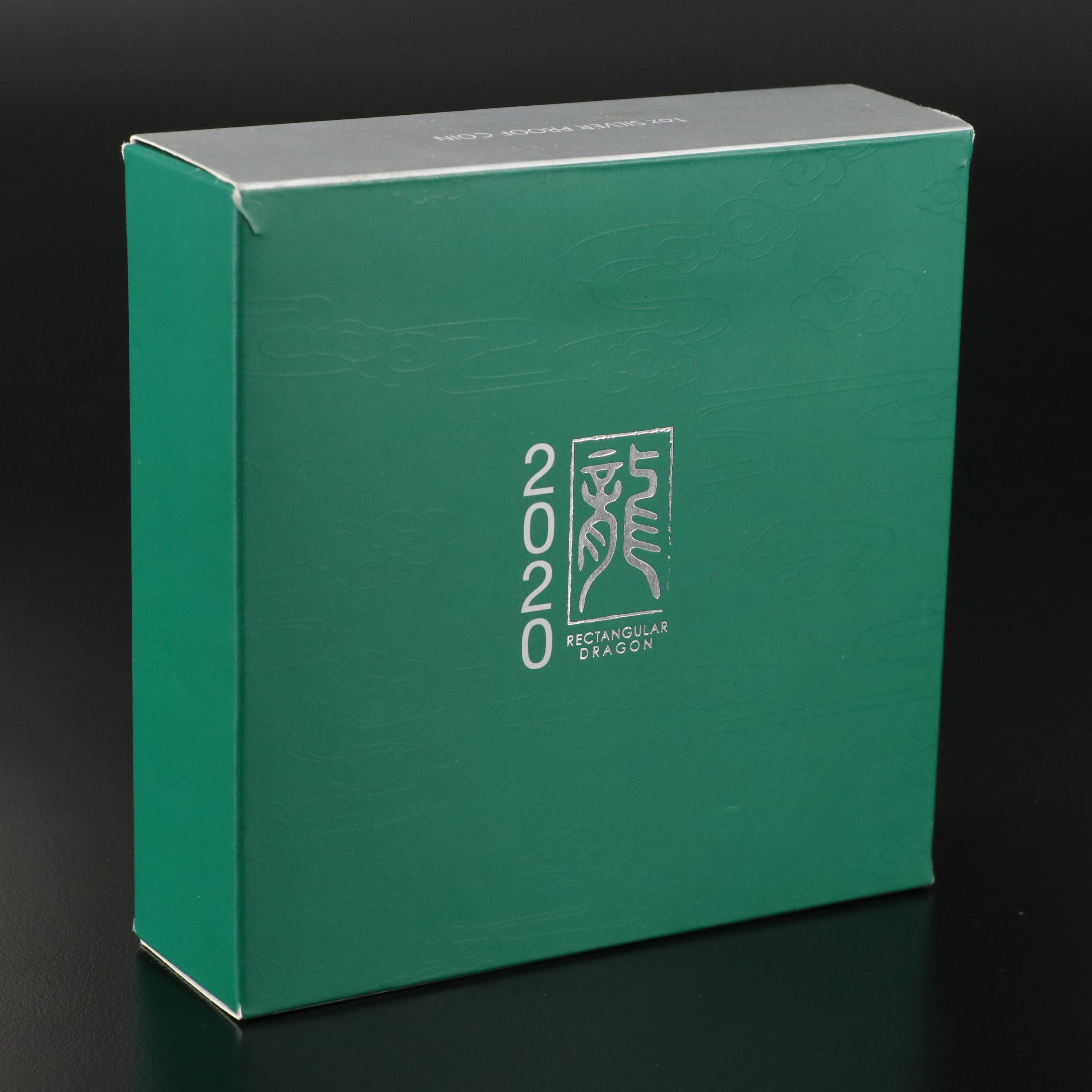 2020 Australia 1-Oz. $1 Rectangular Dragon Proof Coin