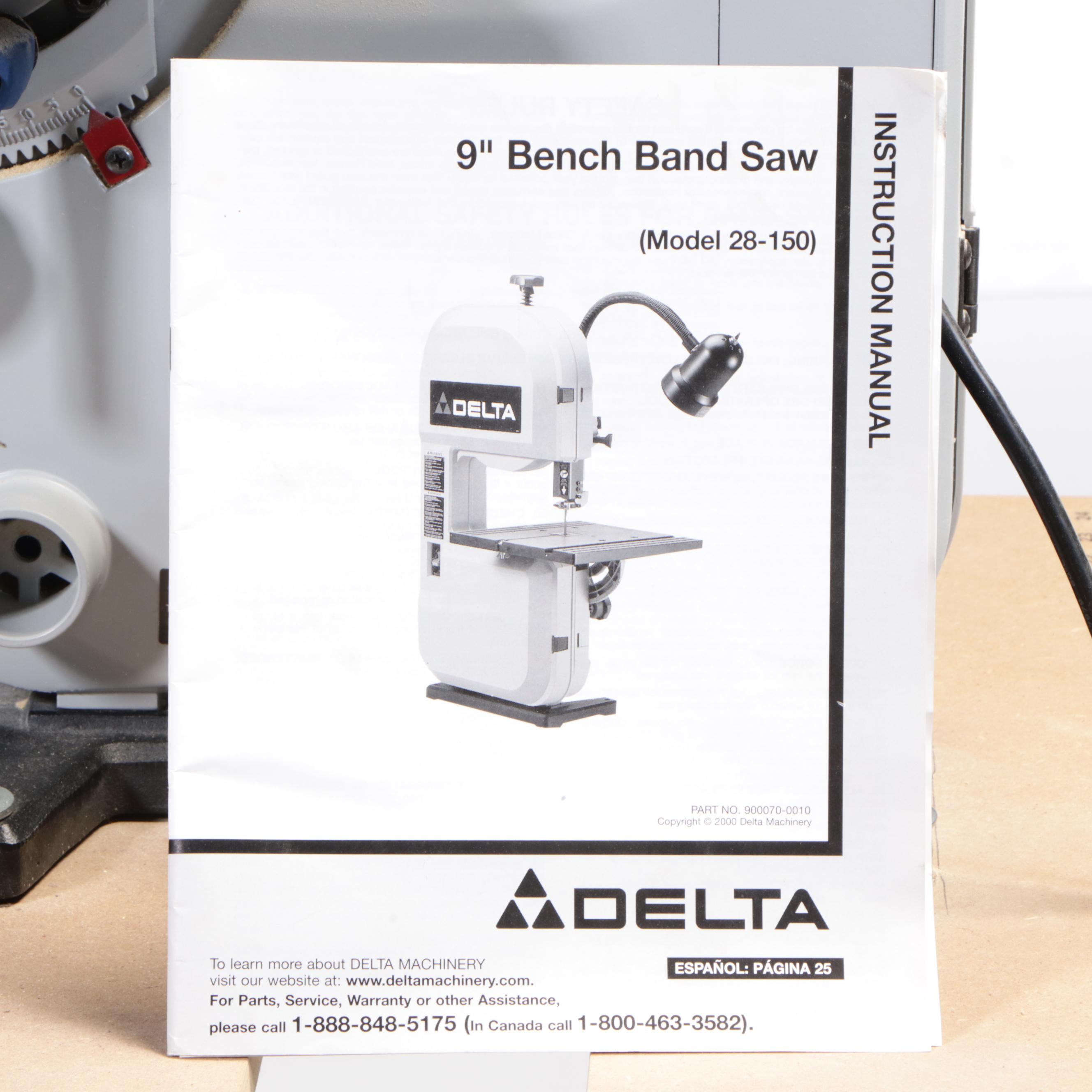 Delta 9" Band Saw Model 28-150 with Craftsman Work Stand