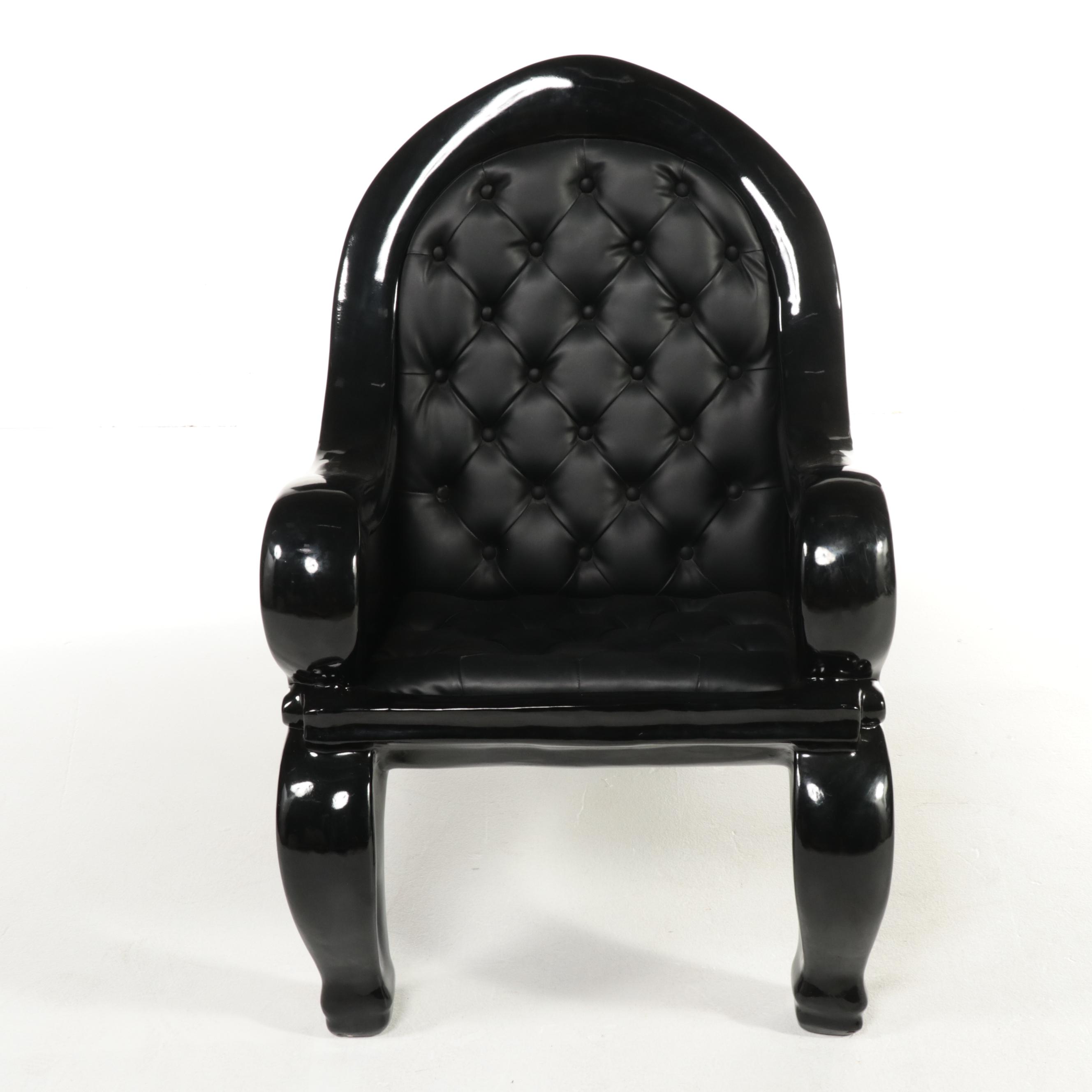 Neuu Design Emporium Rhino Chair after Maximo Riera with Tufted Leather