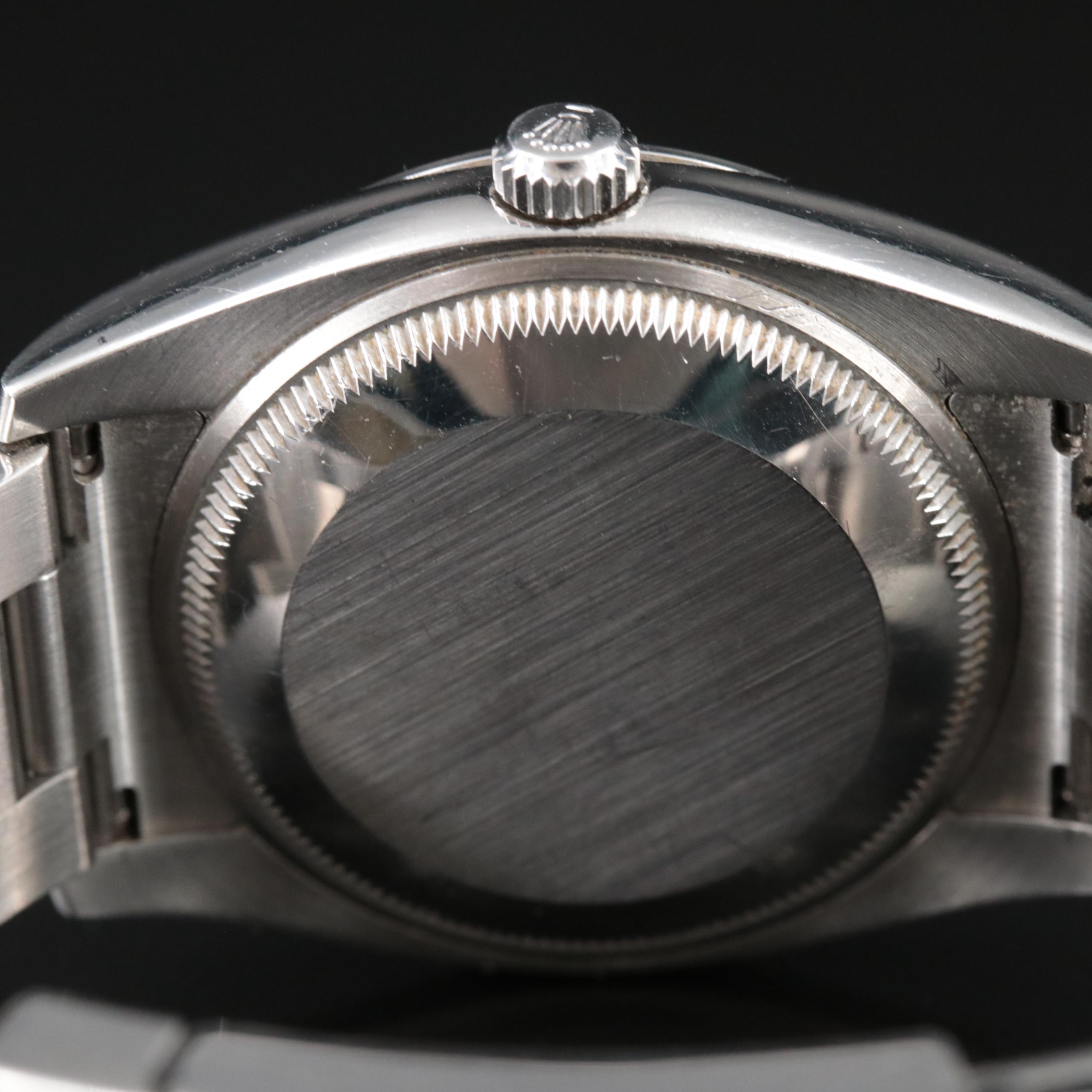 Rolex Oyster Perpetual Air-King Silver Dial, Arabic and Blue Markers Watch