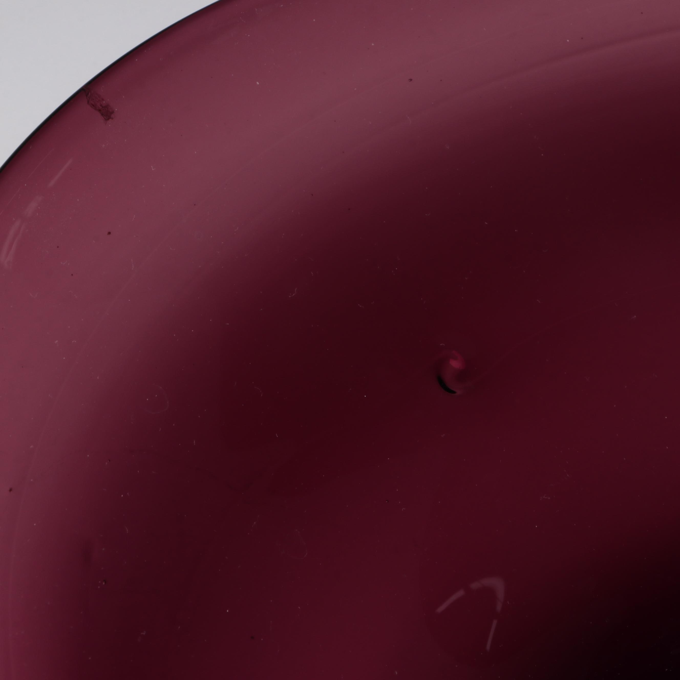 Blenko Amethyst Glass Console Bowl