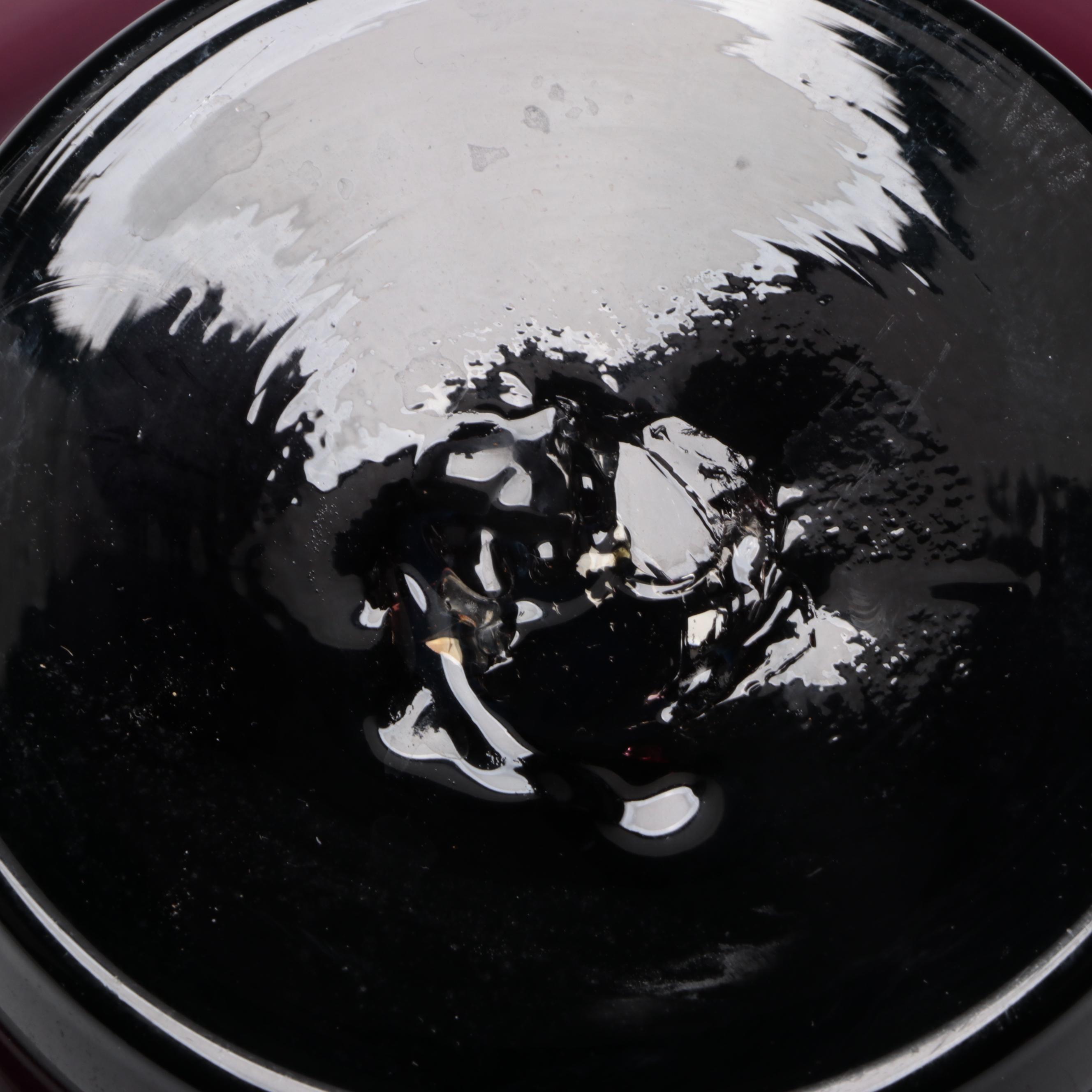 Blenko Amethyst Glass Console Bowl