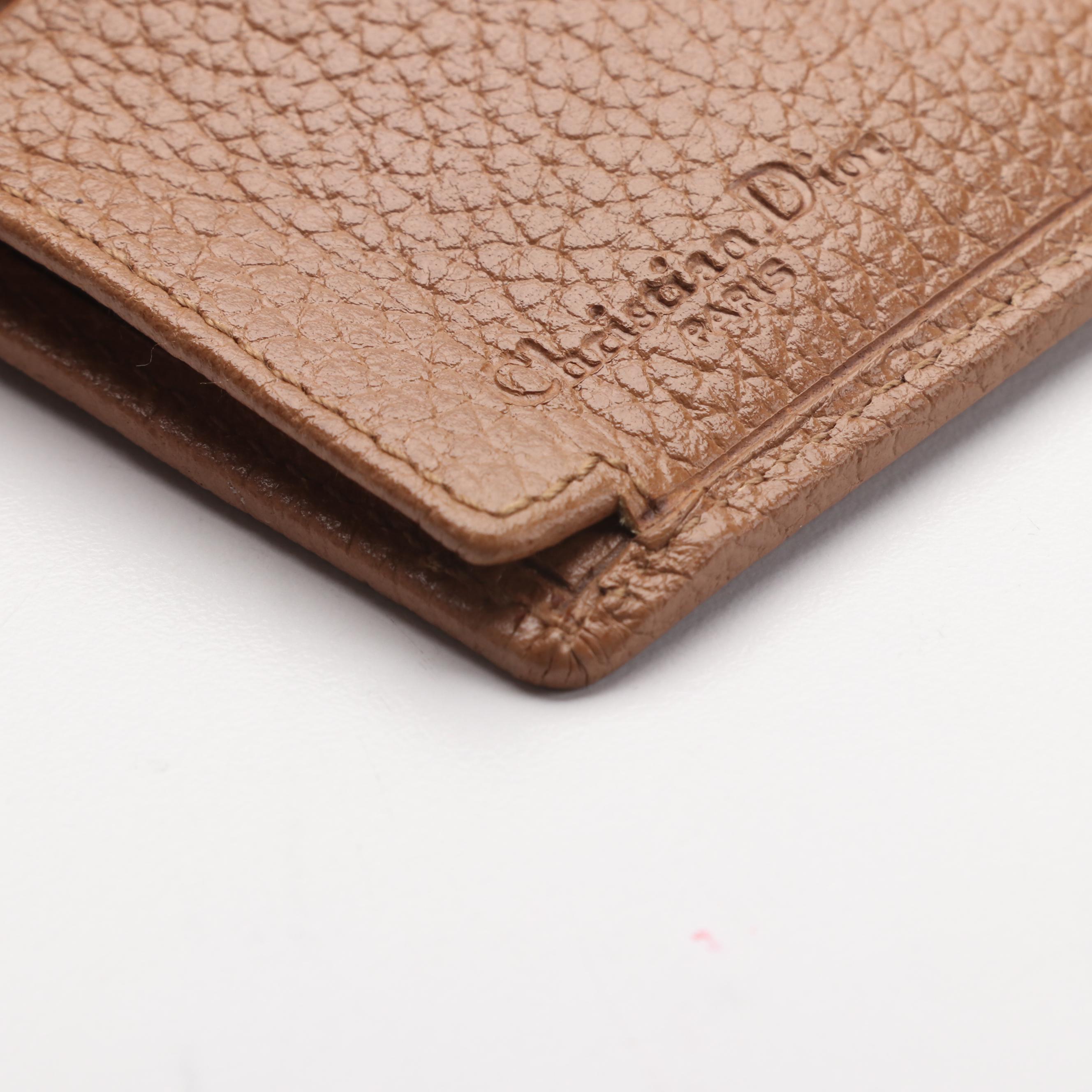 Christian Dior Leather Bifold Wallet