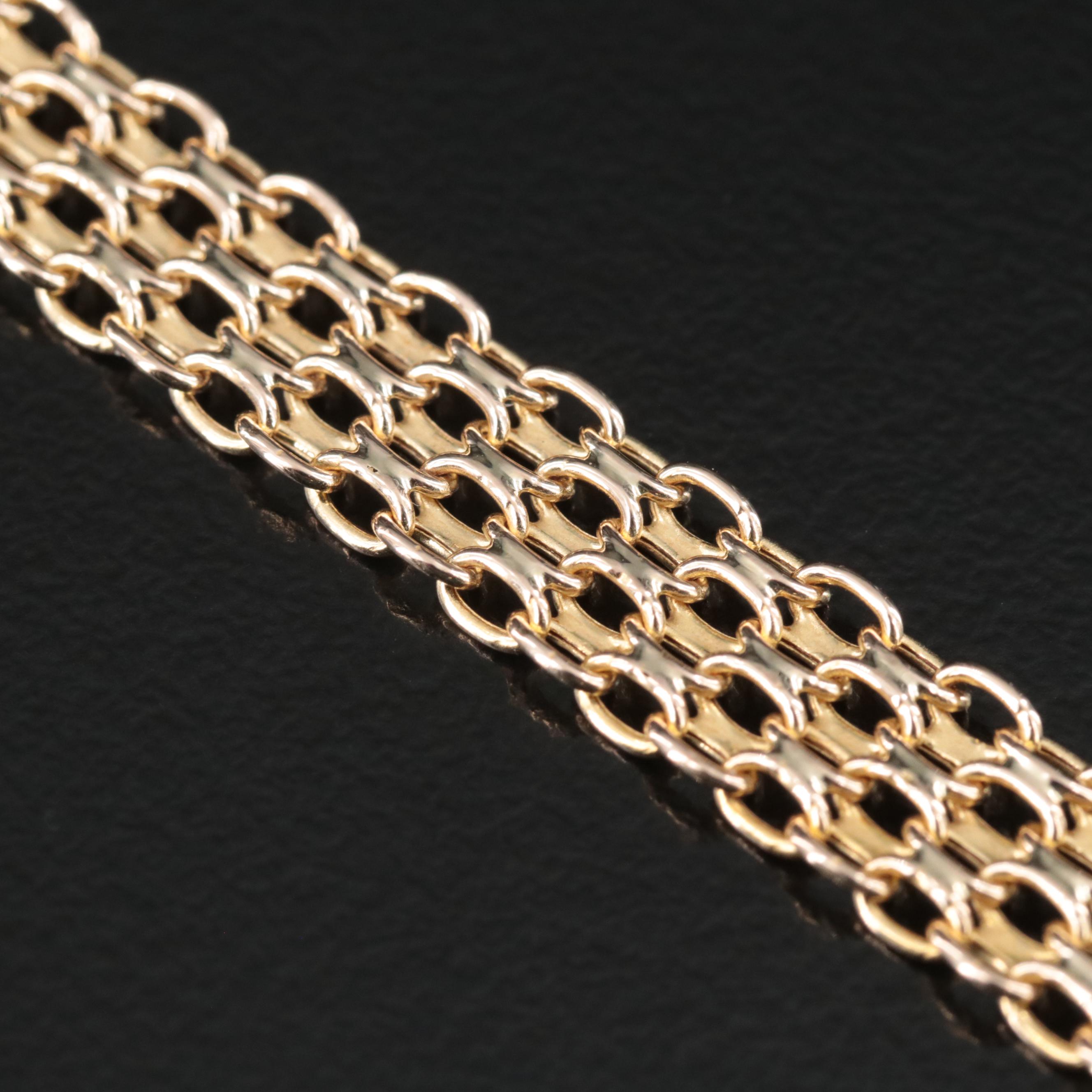 14K Bismark Chain Bracelet