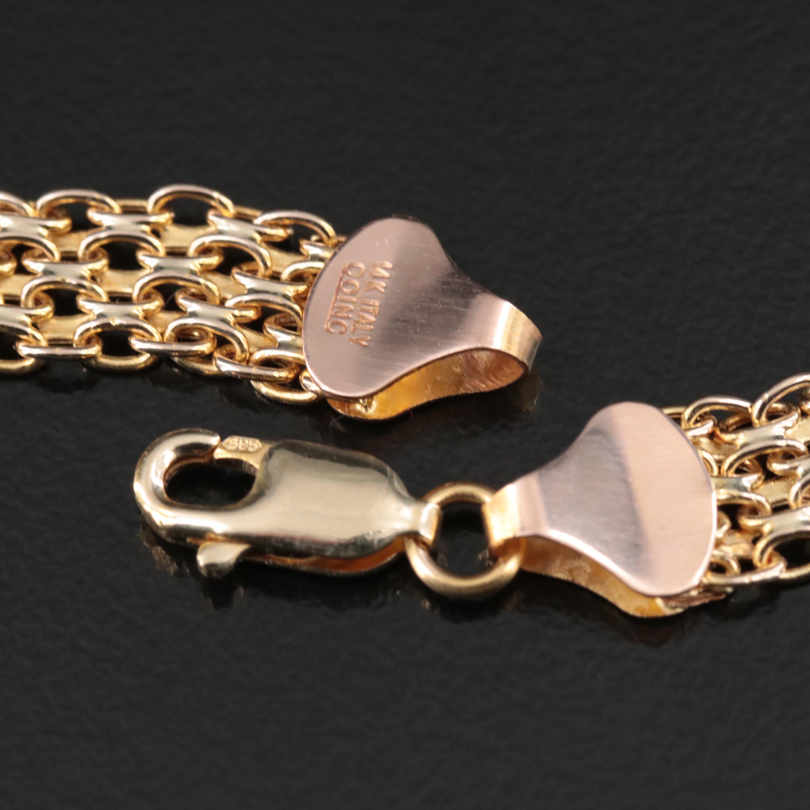14K Bismark Chain Bracelet