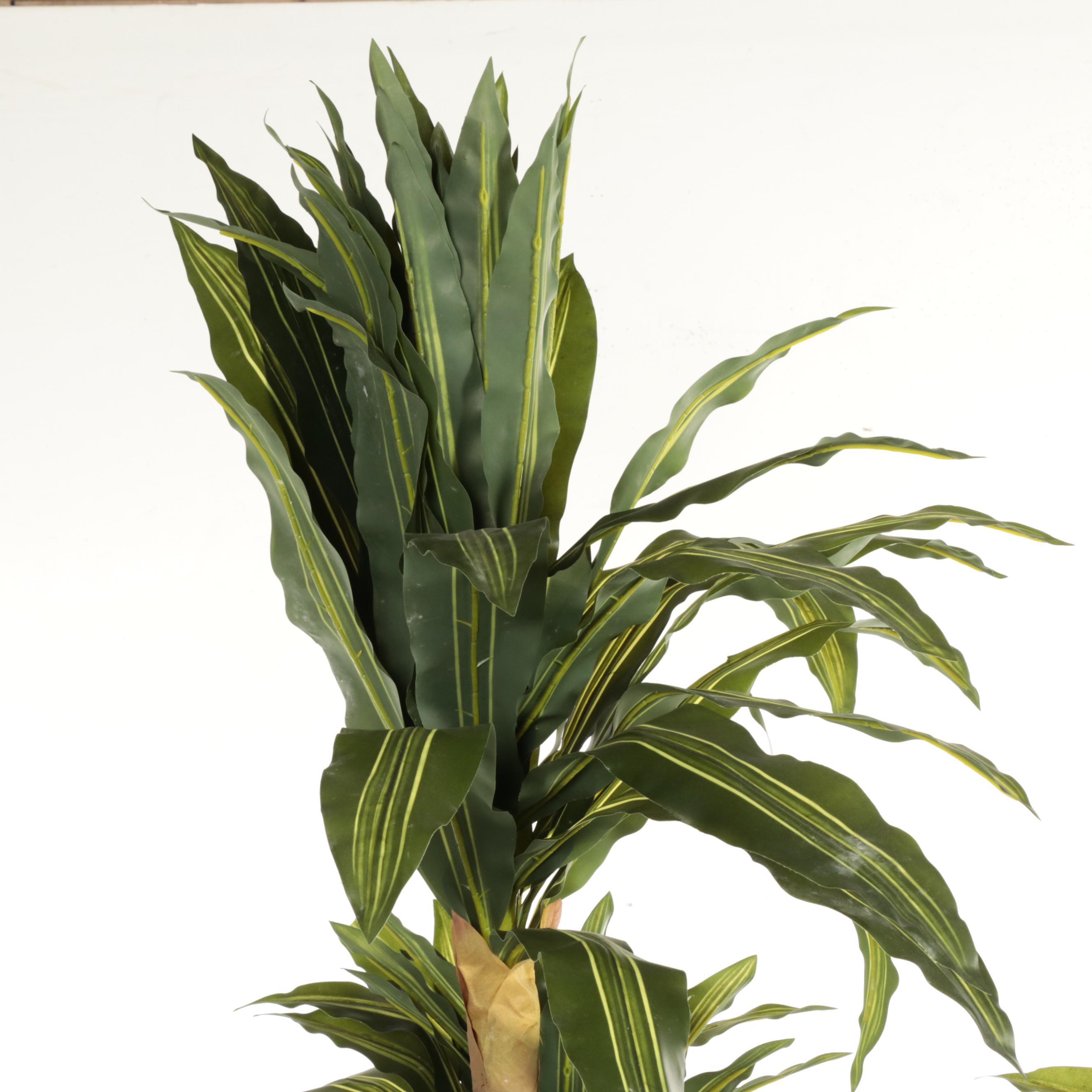 Artificial Corn Plants in Ceramic Planters