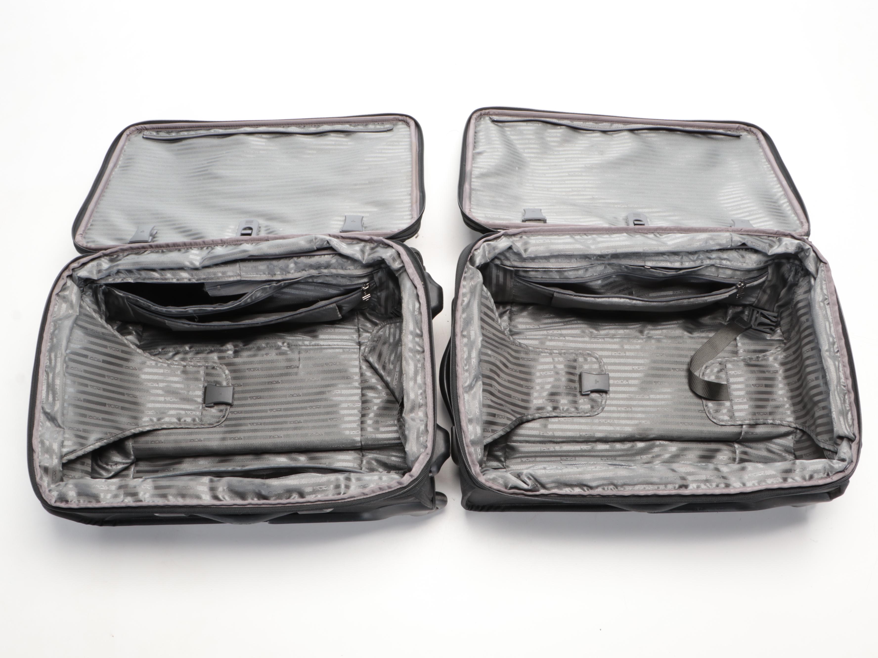 Three Tumi Soft-Sided Rolling Suitcases