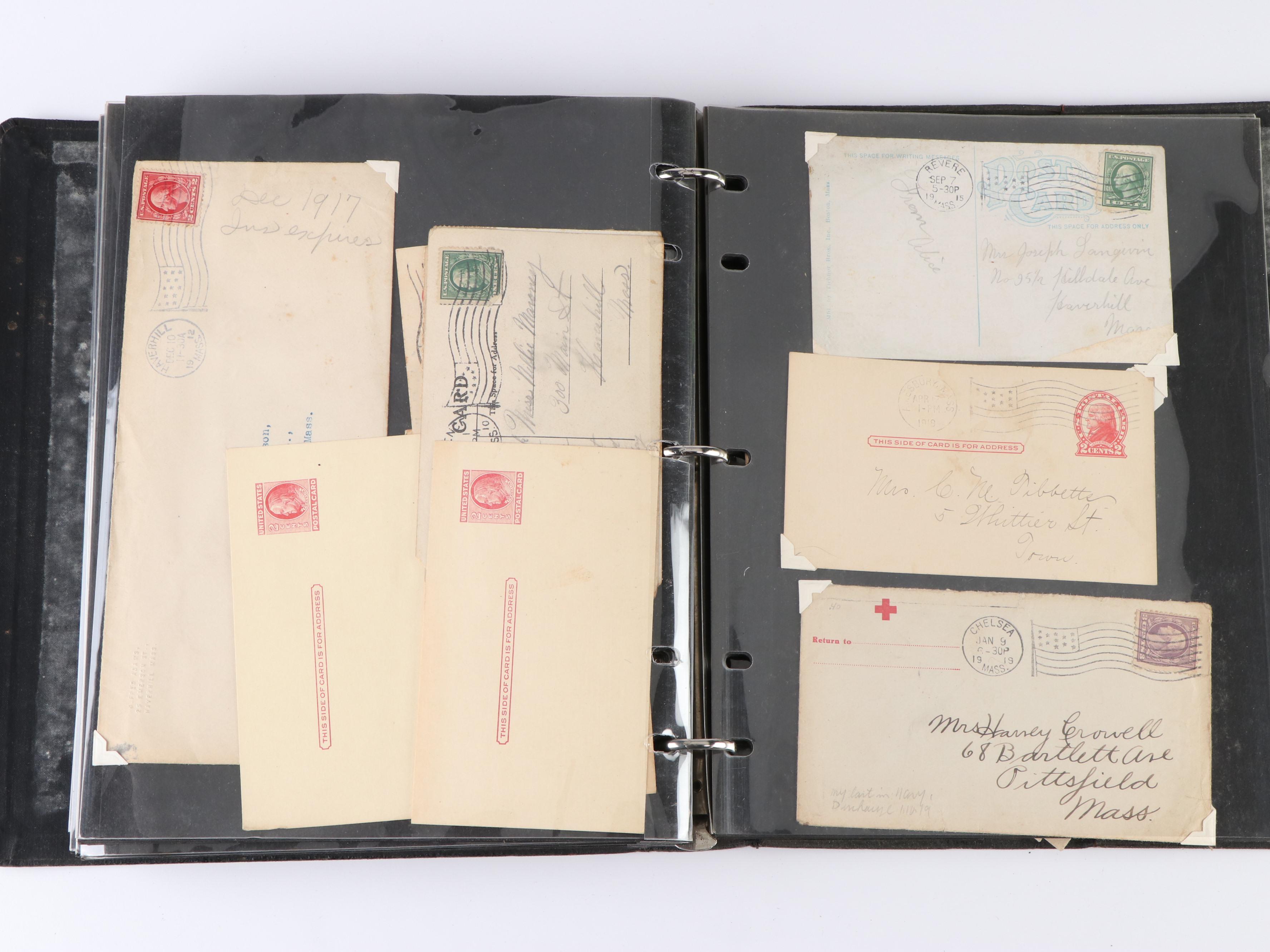 Six Albums of Antique to Vintage Postal Covers and Envelopes