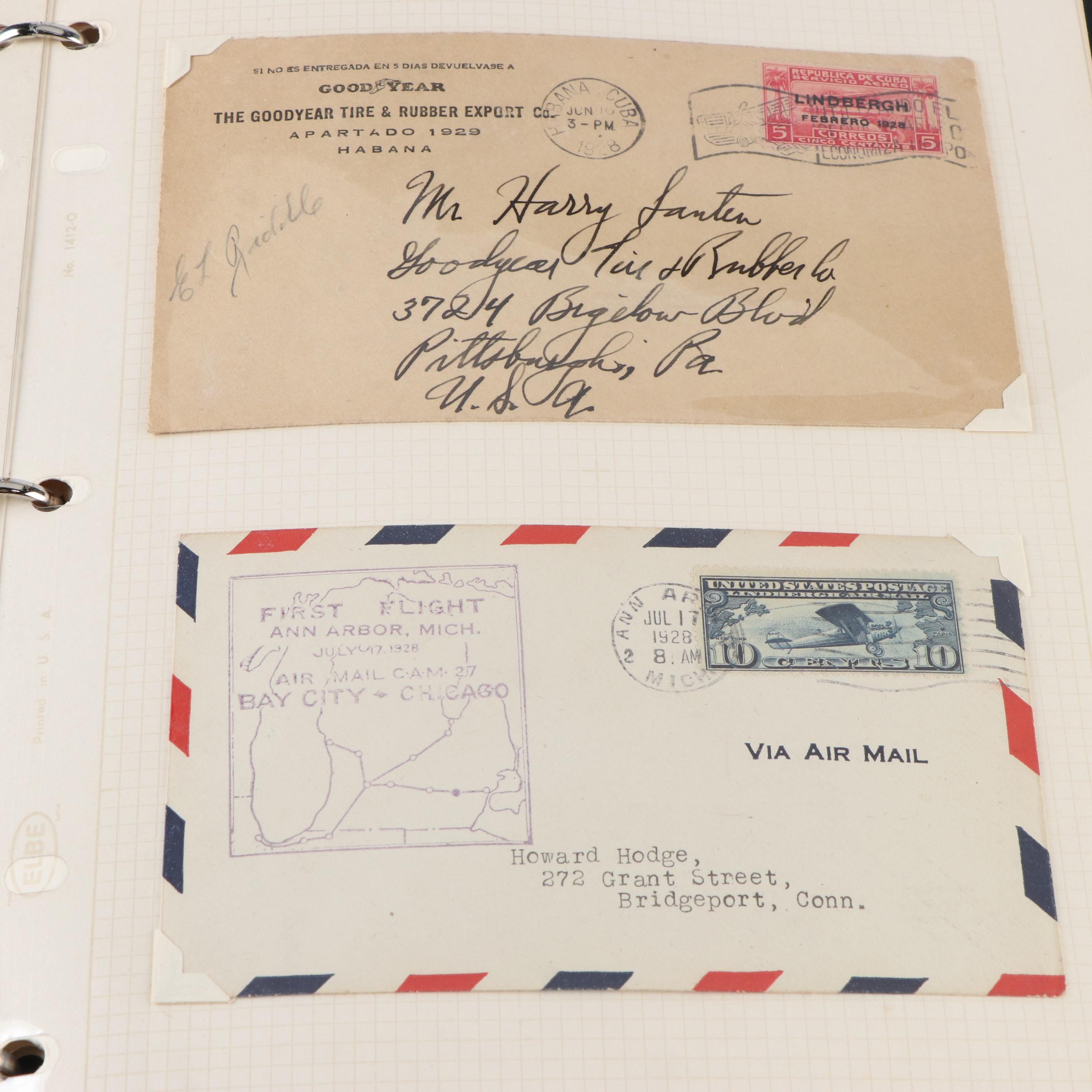 Six Albums of Antique to Vintage Postal Covers and Envelopes