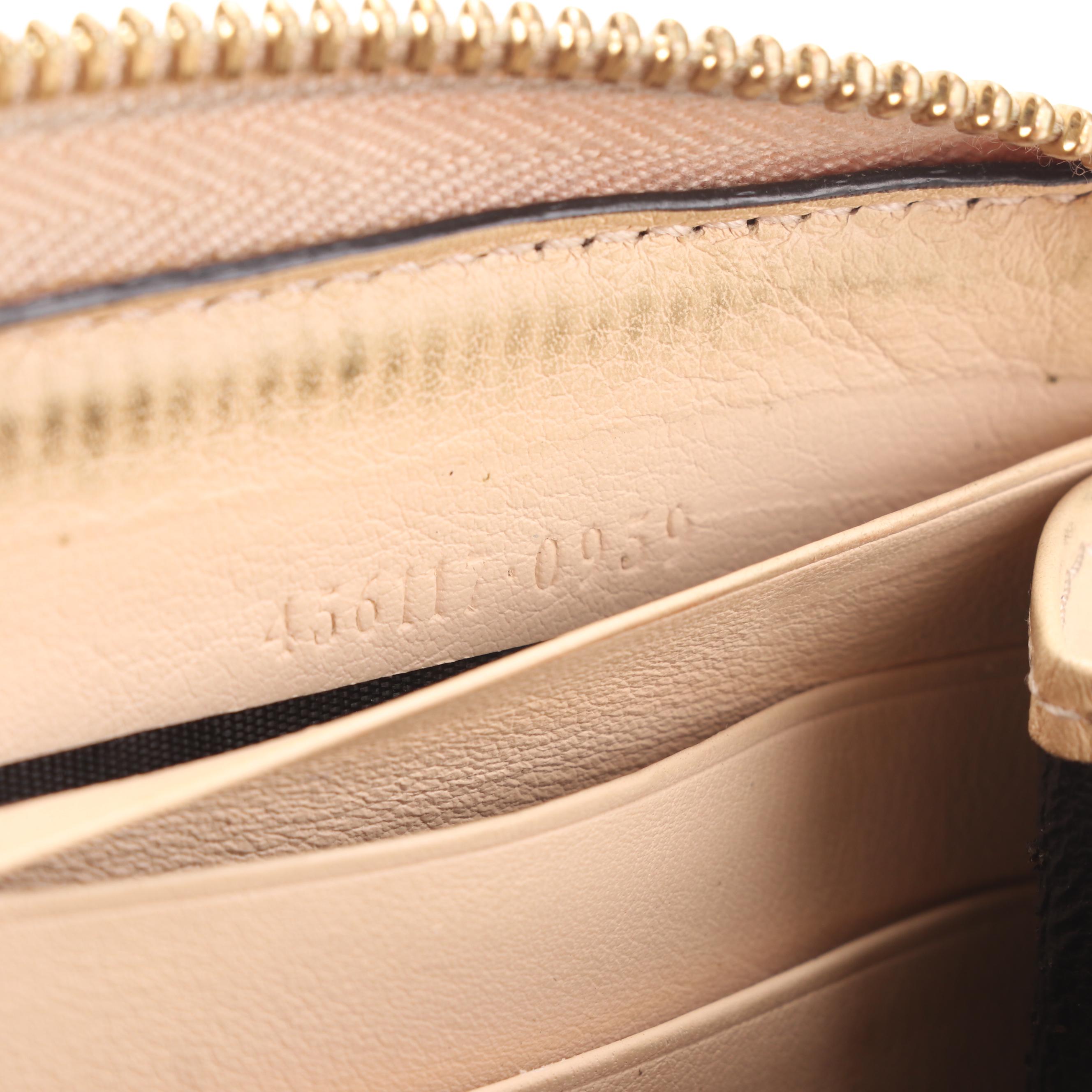 Gucci Marmont Zip Around Wallet in Colorblock Python Print Leather