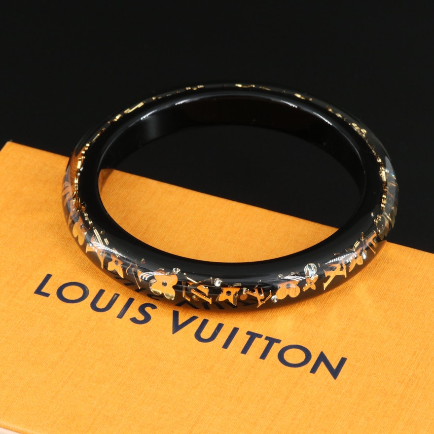Louis Vuitton, Jewelry, Louis Vuitton Inclusion Bracelet Resin Bangle