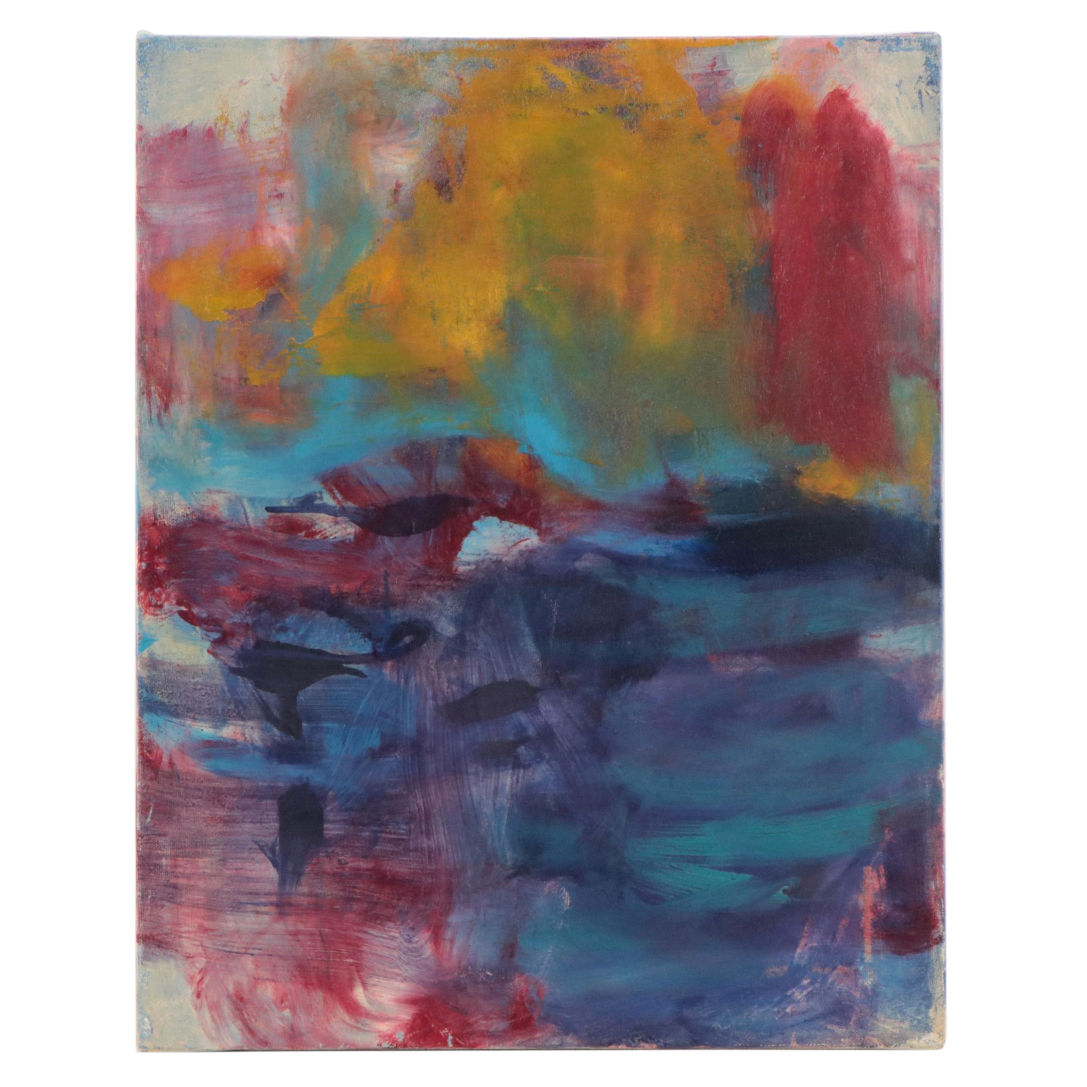 Richard Snyder Abstract Expressionistic Oil Painting